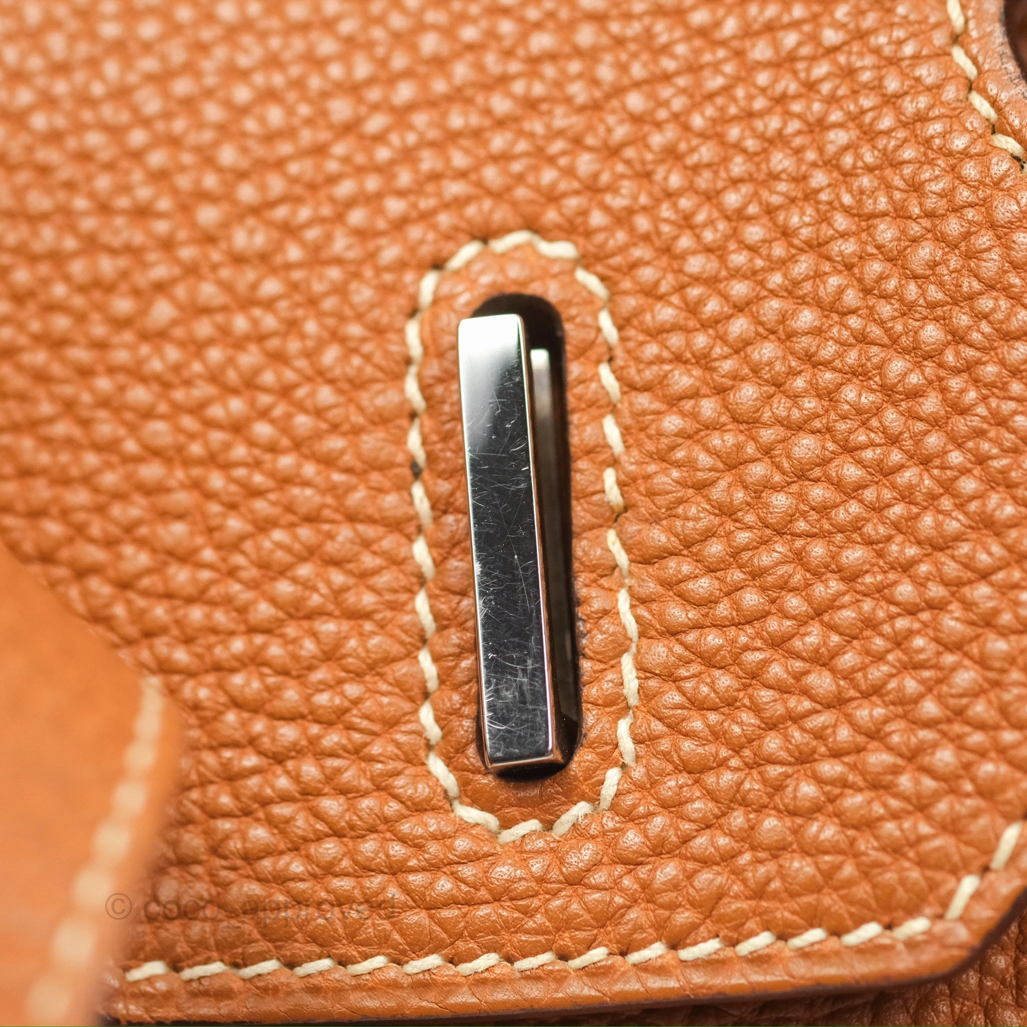 Herms Birkin 30 Retourne Gold Clemence Palladium Hardware