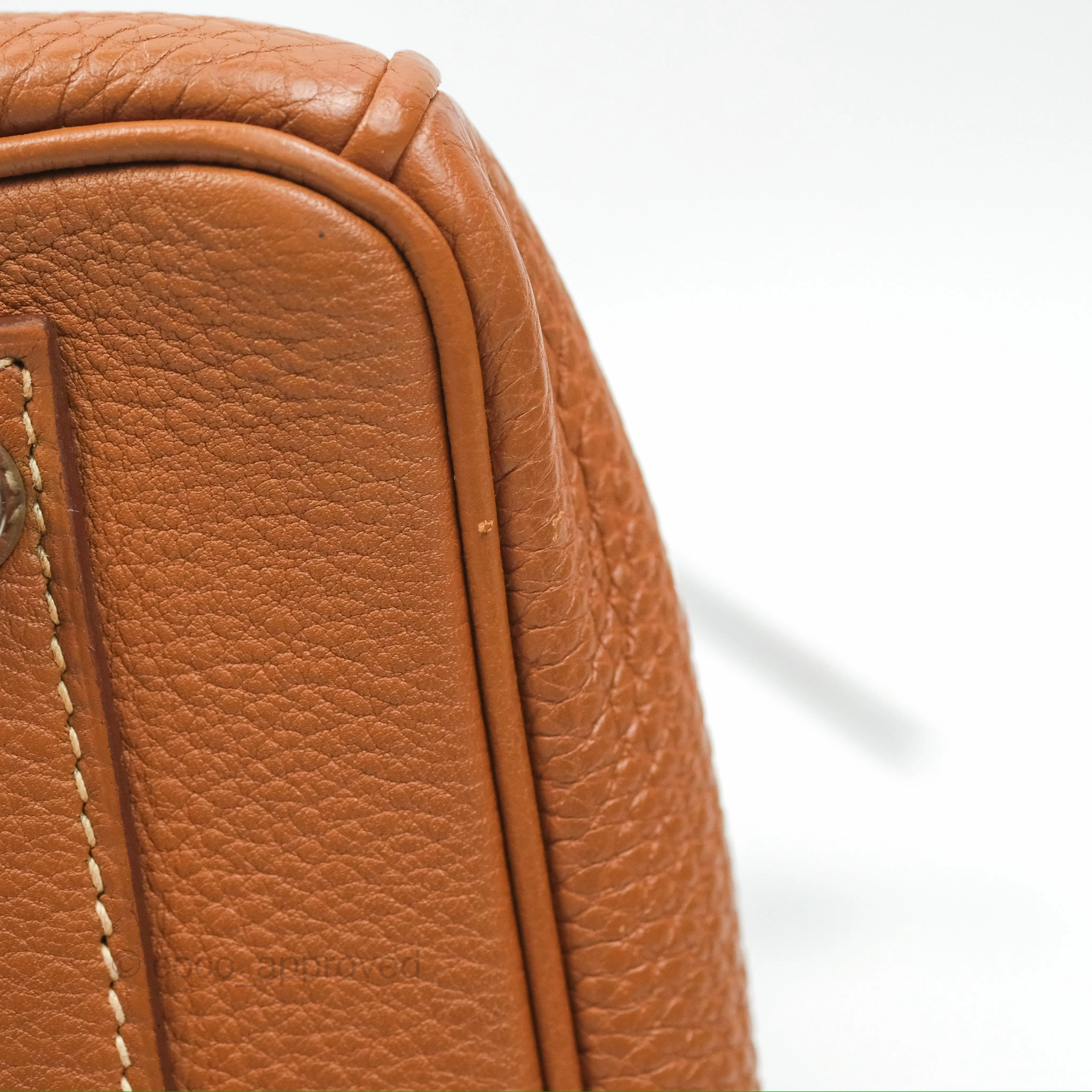 Herms Birkin 30 Retourne Gold Clemence Palladium Hardware