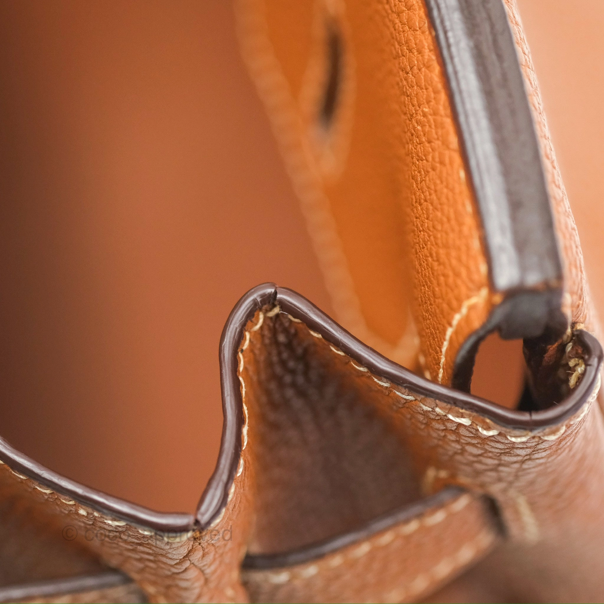 Herms Birkin 30 Retourne Gold Clemence Palladium Hardware