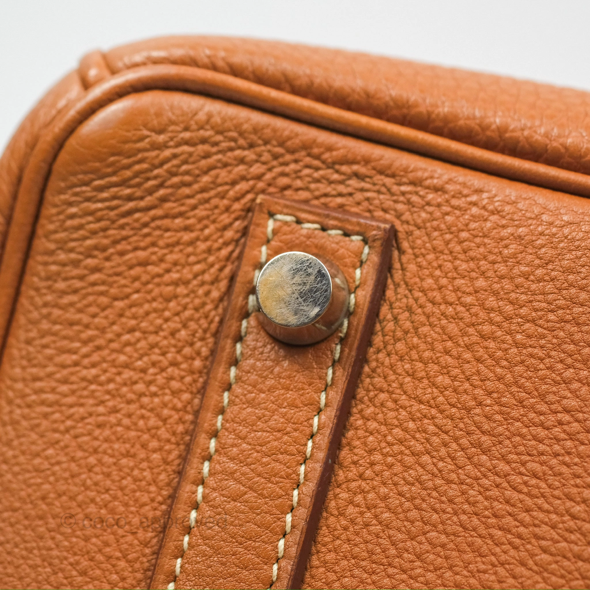 Herms Birkin 30 Retourne Gold Clemence Palladium Hardware