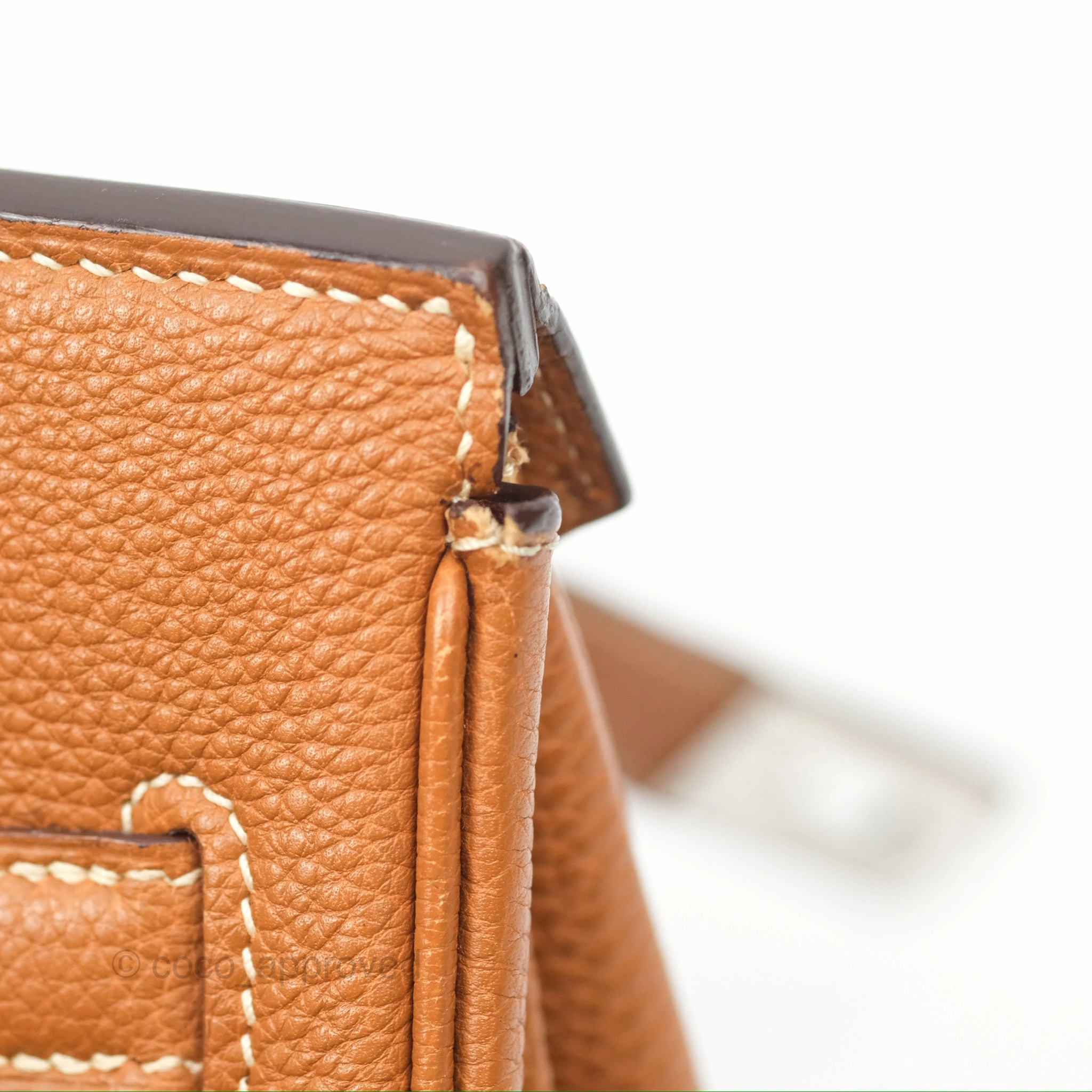 Herms Birkin 30 Retourne Gold Clemence Palladium Hardware