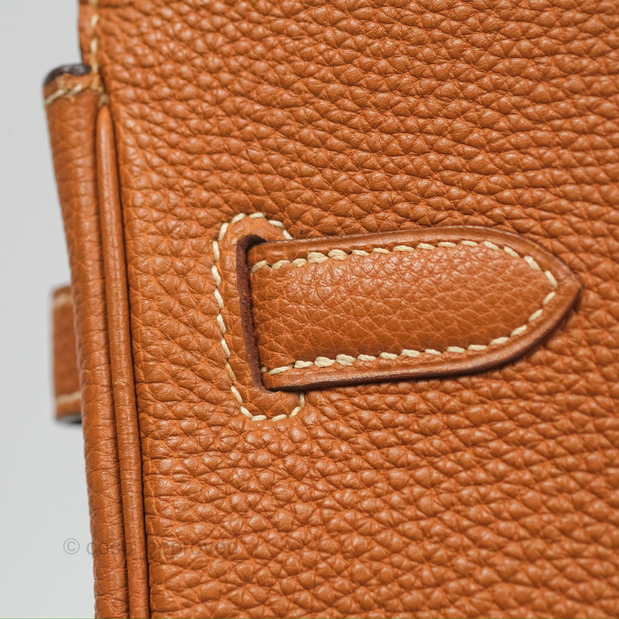 Herms Birkin 30 Retourne Gold Clemence Palladium Hardware