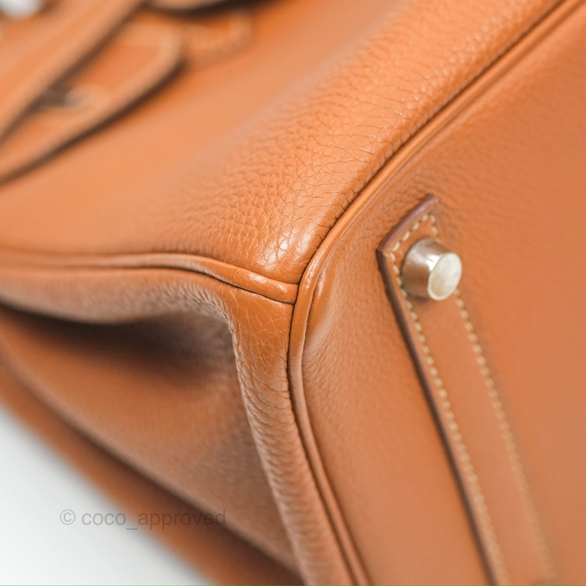 Herms Birkin 30 Retourne Gold Clemence Palladium Hardware
