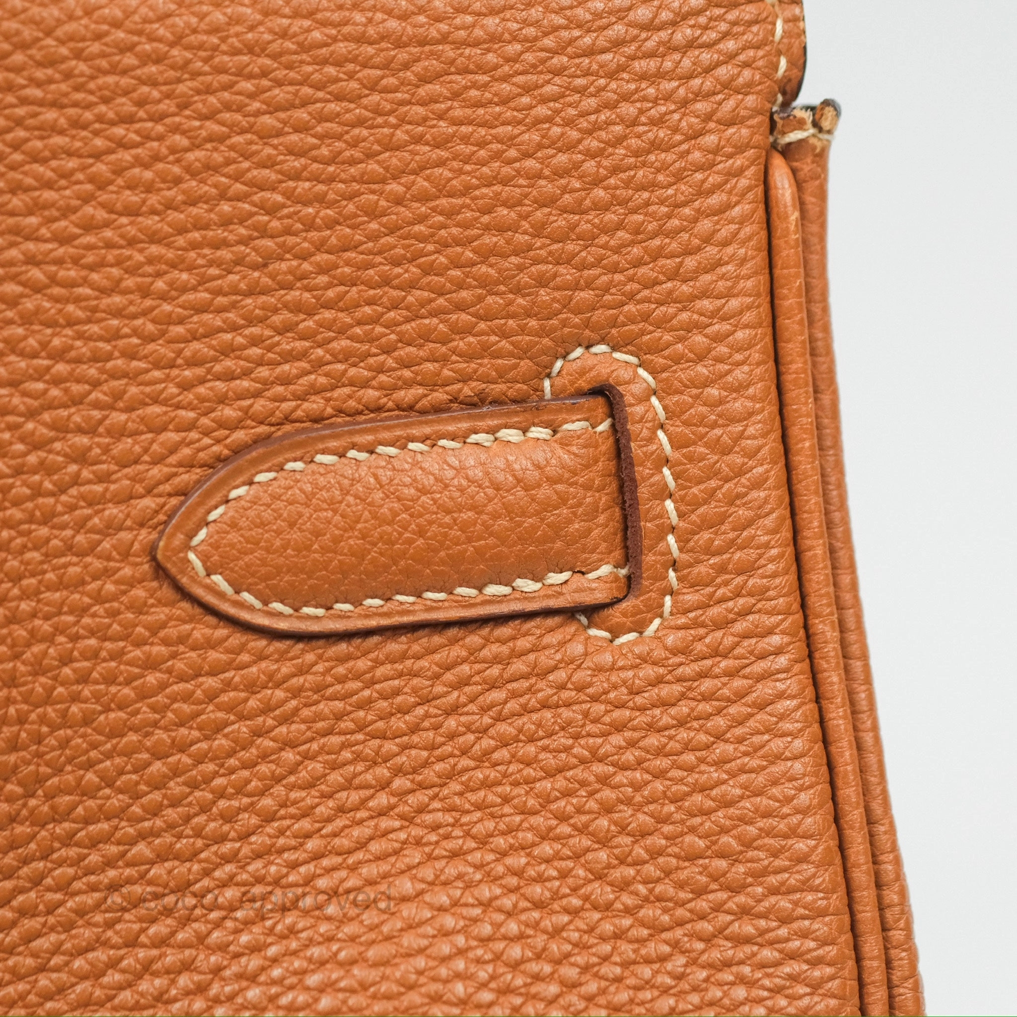 Herms Birkin 30 Retourne Gold Clemence Palladium Hardware