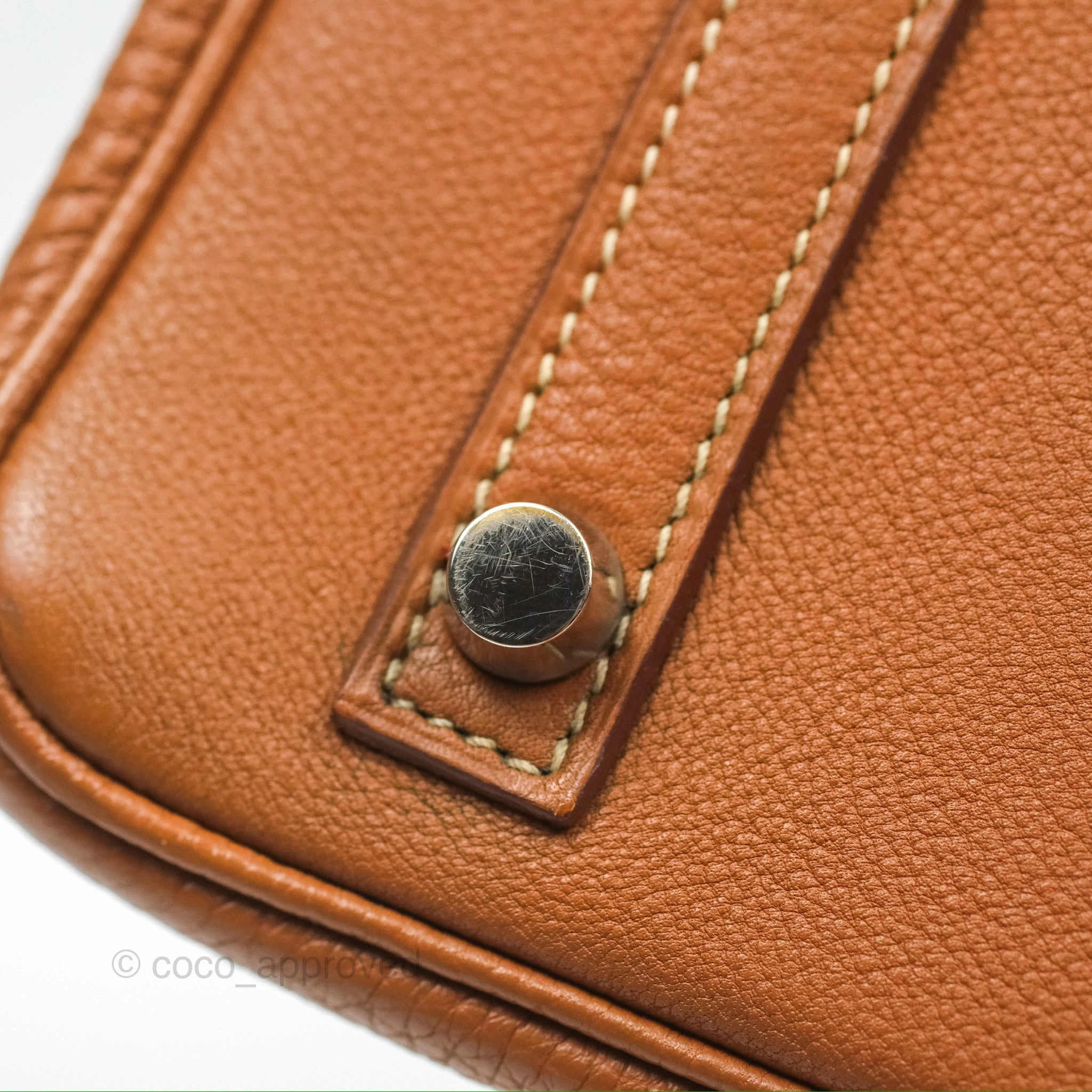 Herms Birkin 30 Retourne Gold Clemence Palladium Hardware