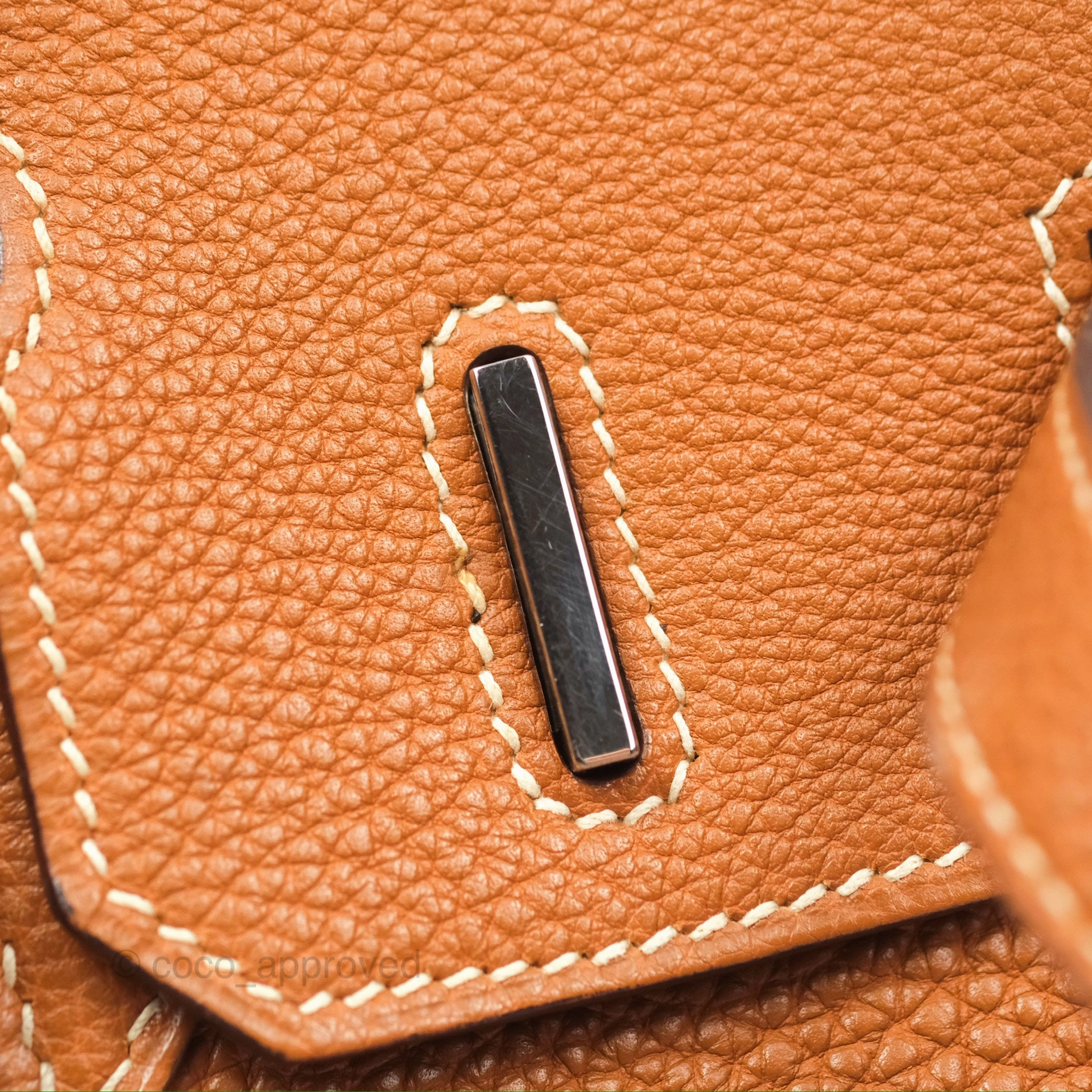 Herms Birkin 30 Retourne Gold Clemence Palladium Hardware