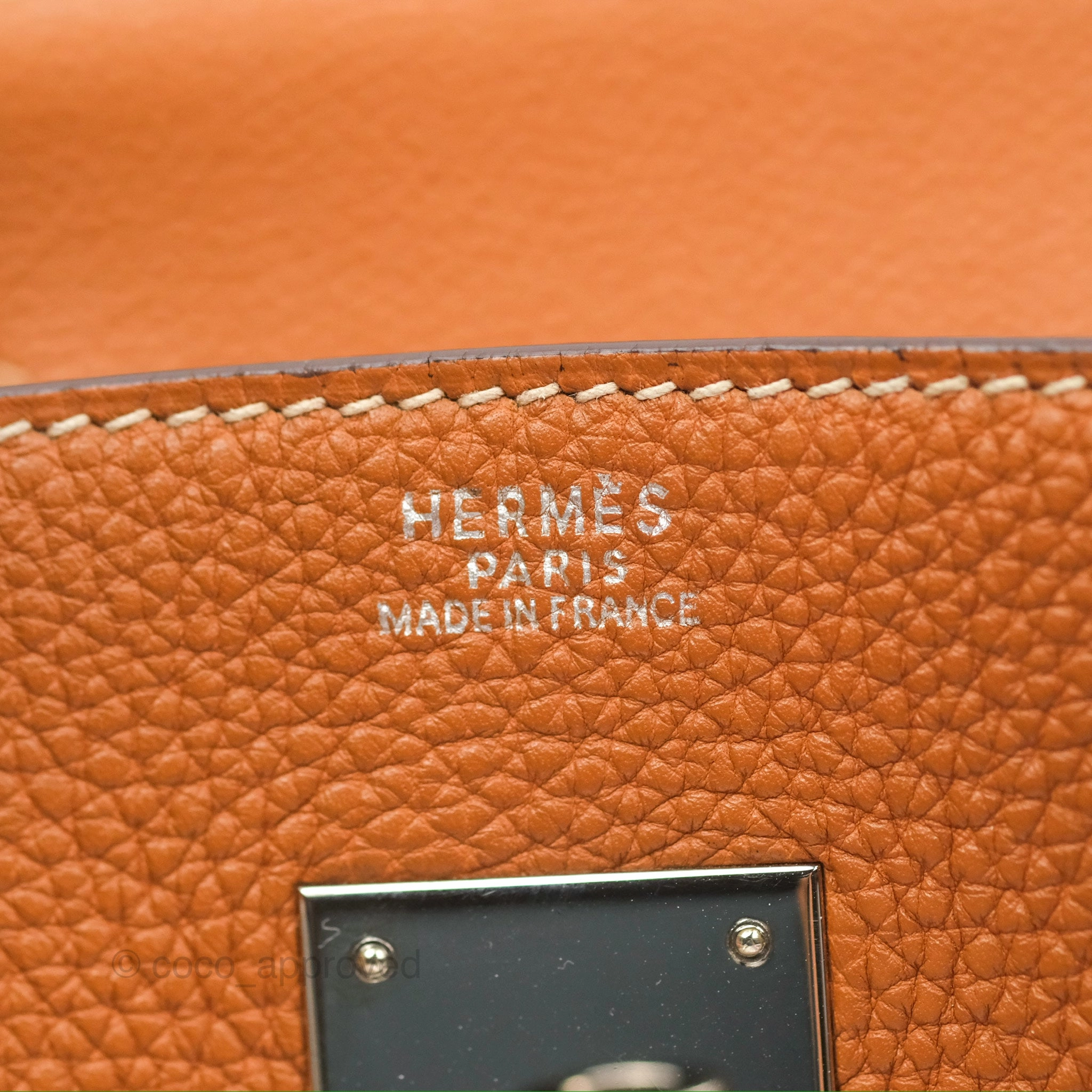 Herms Birkin 30 Retourne Gold Clemence Palladium Hardware