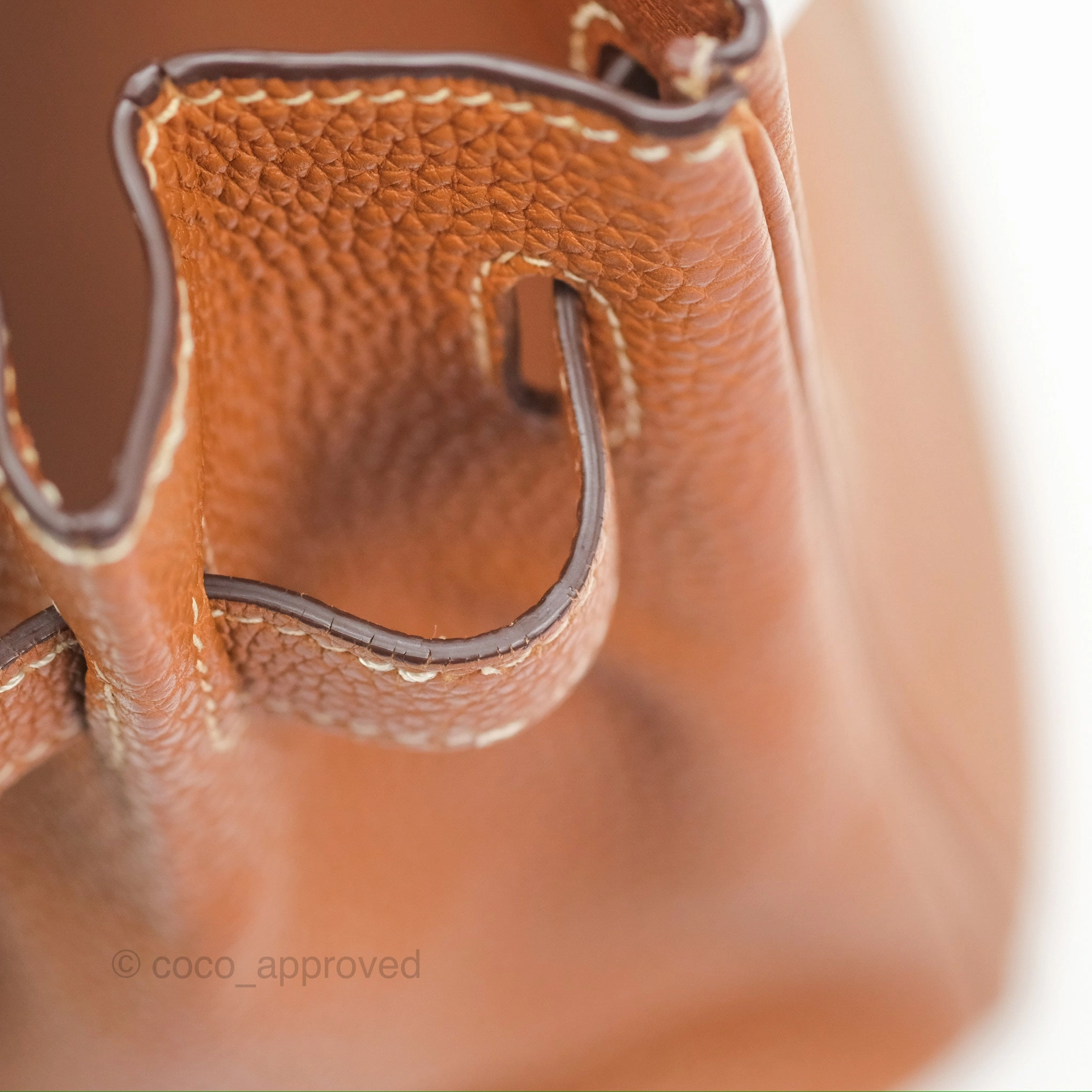 Herms Birkin 30 Retourne Gold Clemence Palladium Hardware