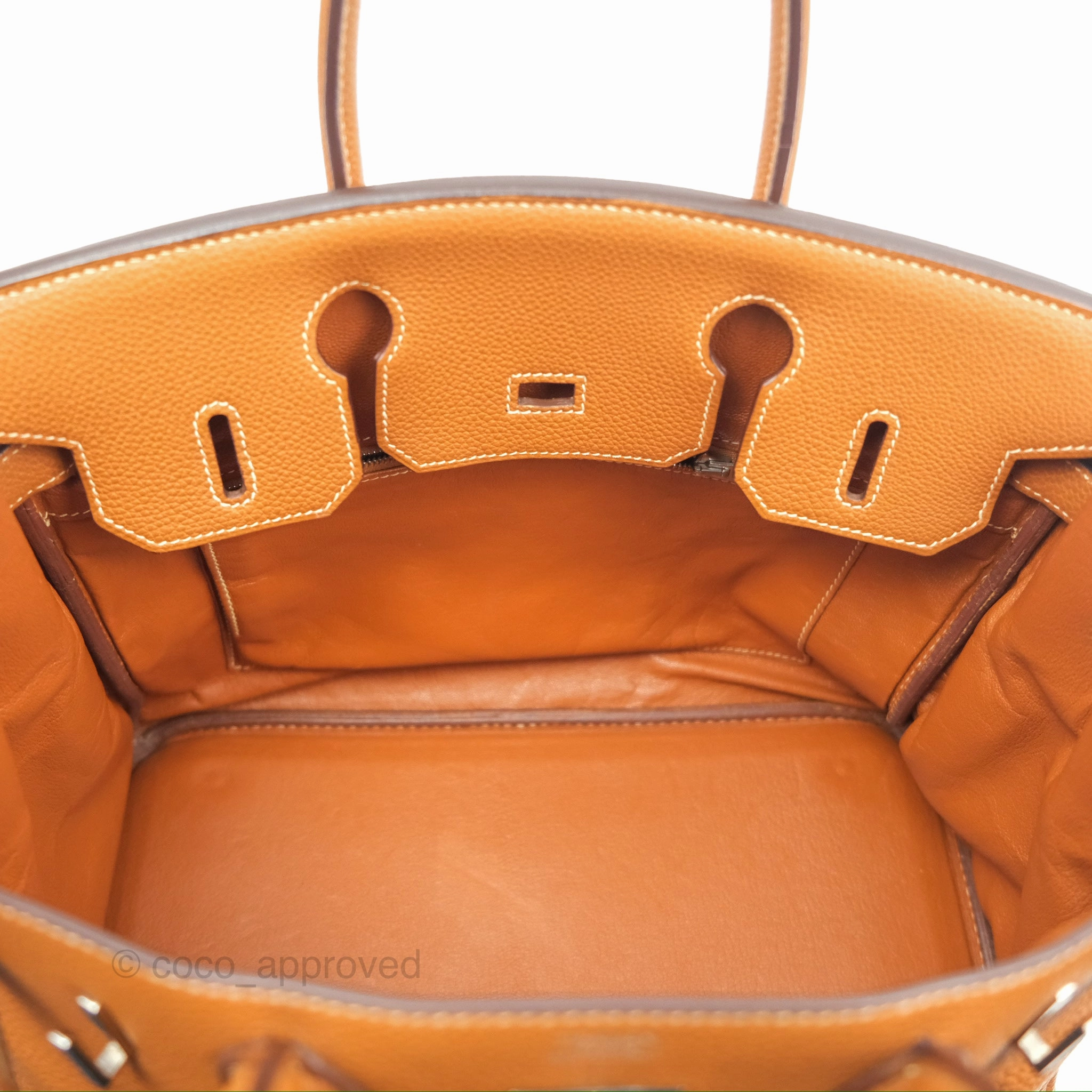 Herms Birkin 30 Retourne Gold Clemence Palladium Hardware