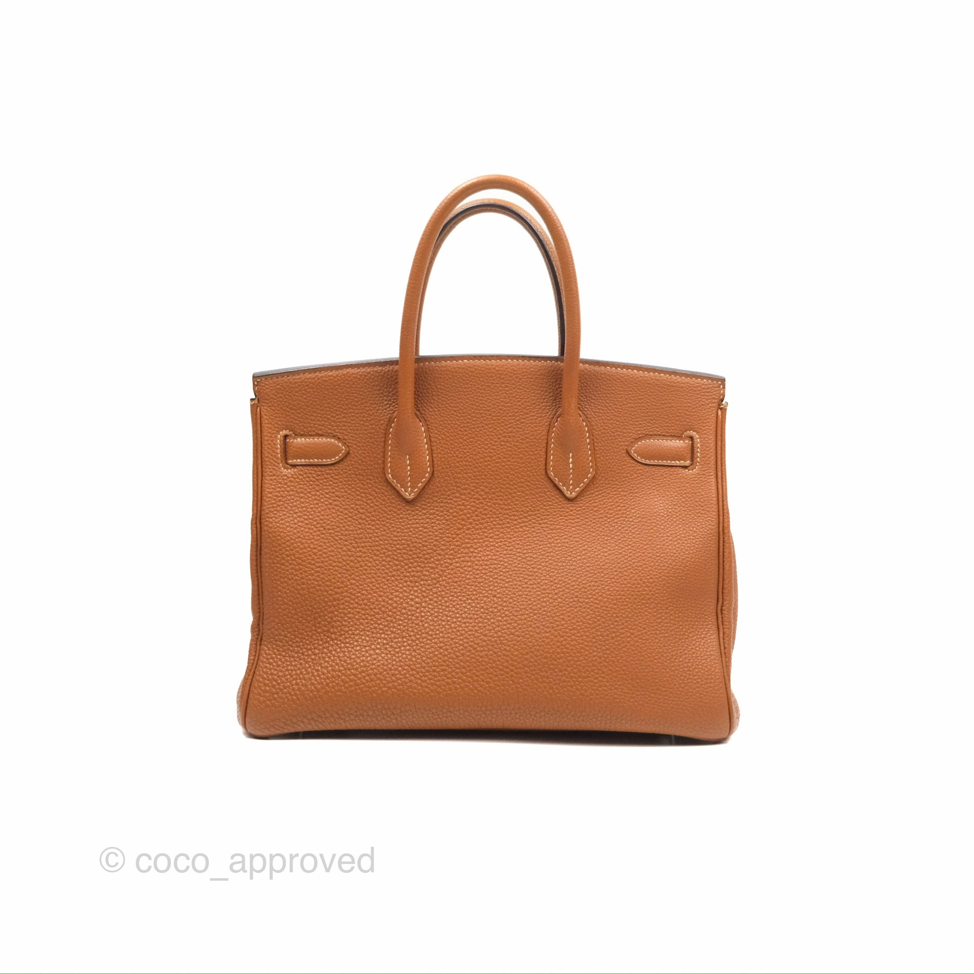 Herms Birkin 30 Retourne Gold Clemence Palladium Hardware