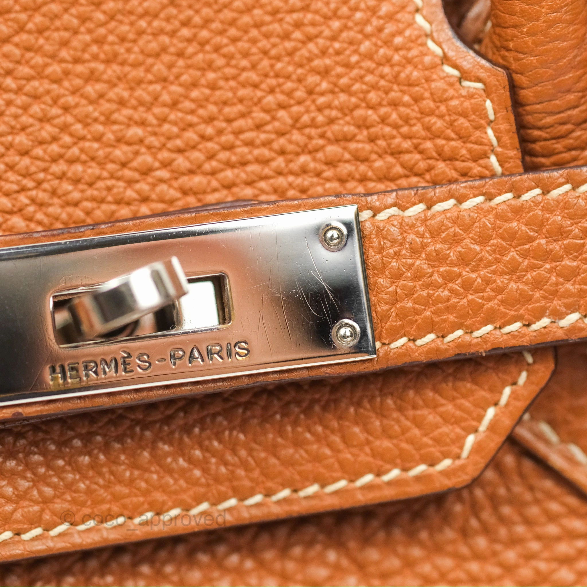 Herms Birkin 30 Retourne Gold Clemence Palladium Hardware