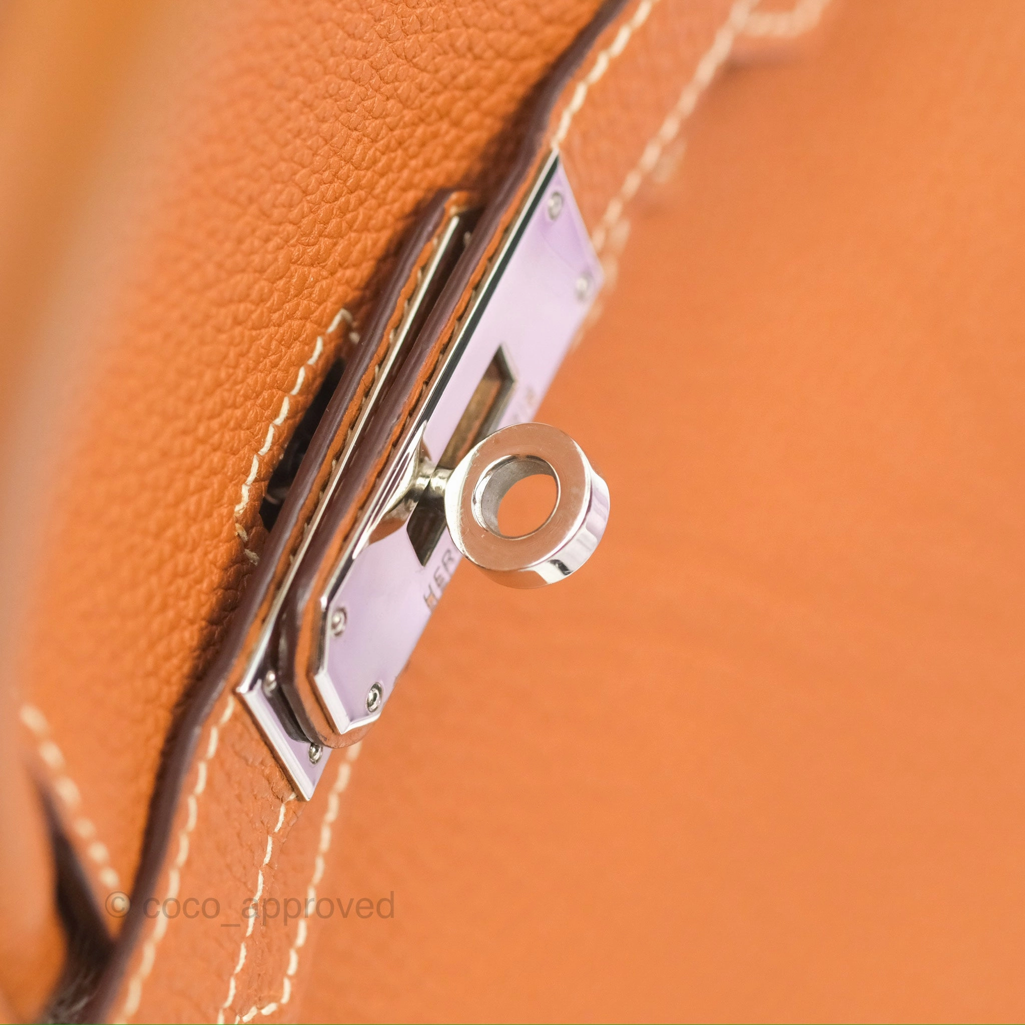 Herms Birkin 30 Retourne Gold Clemence Palladium Hardware