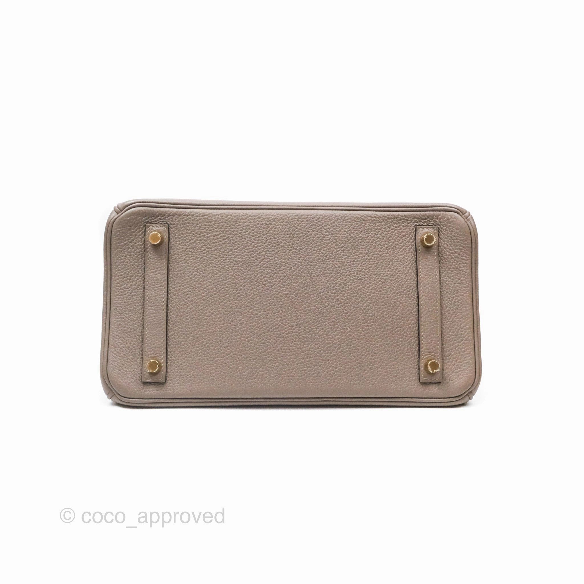 Herms Birkin 30 Retourne Gris Asphalt M8 Togo Gold Hardware