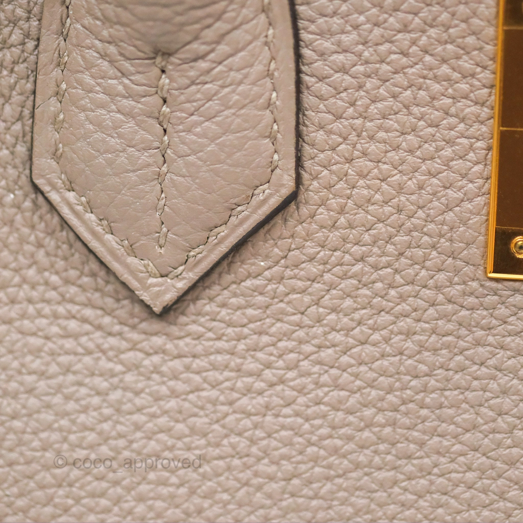 Herms Birkin 30 Retourne Gris Asphalt M8 Togo Gold Hardware