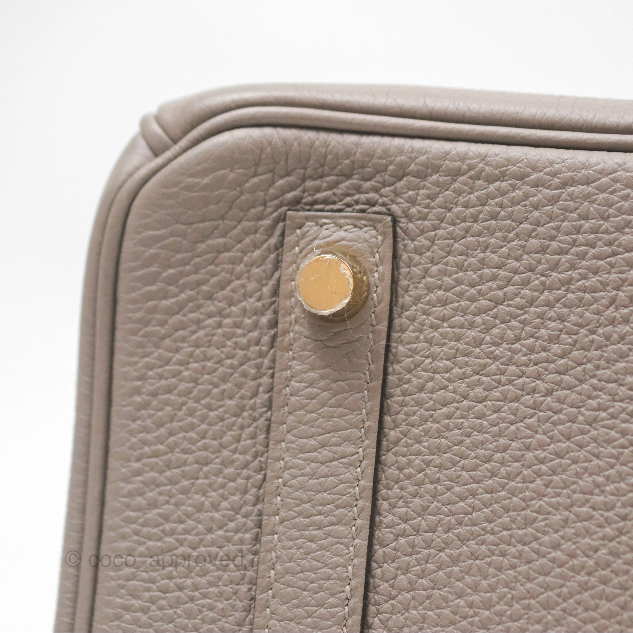 Herms Birkin 30 Retourne Gris Asphalt M8 Togo Gold Hardware