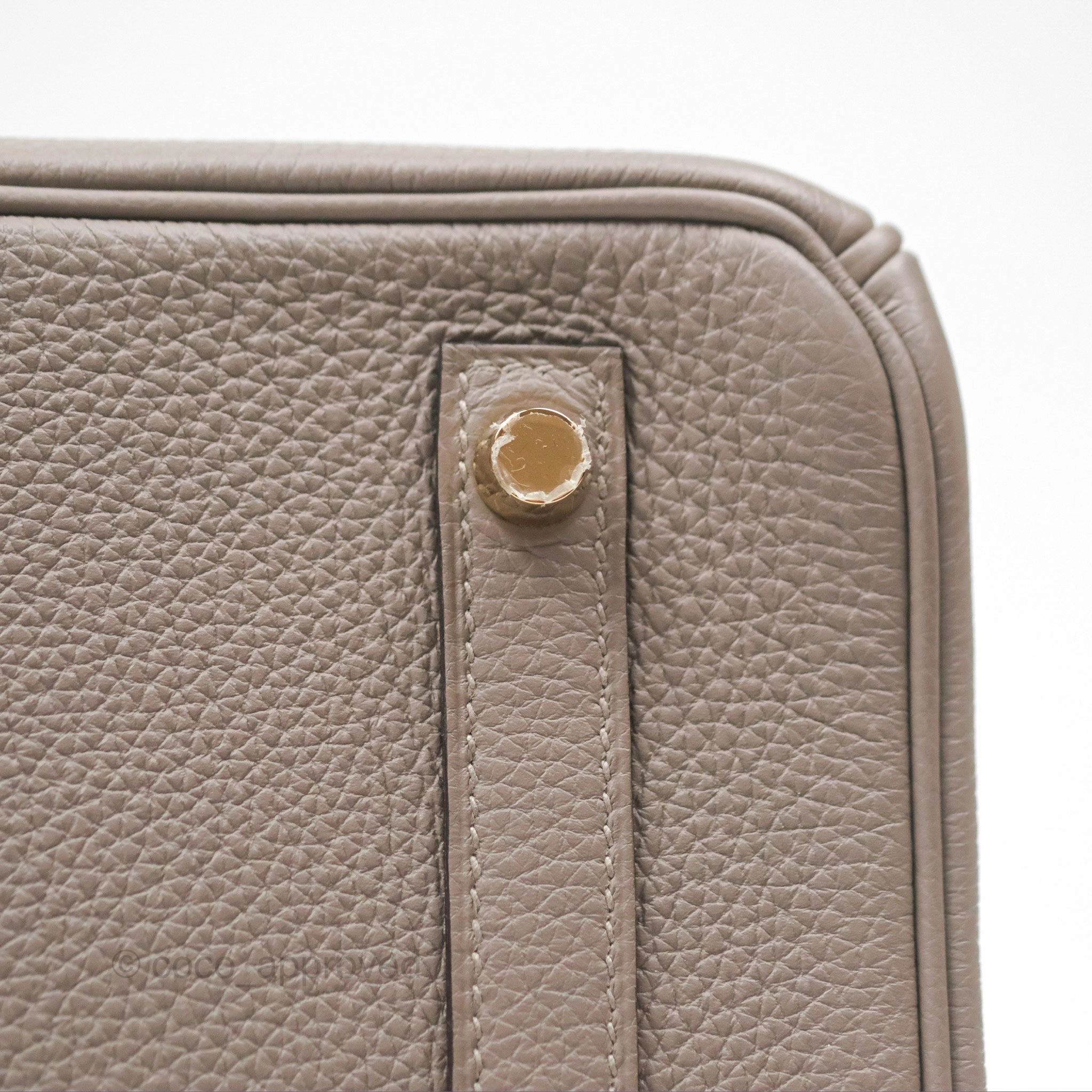 Herms Birkin 30 Retourne Gris Asphalt M8 Togo Gold Hardware