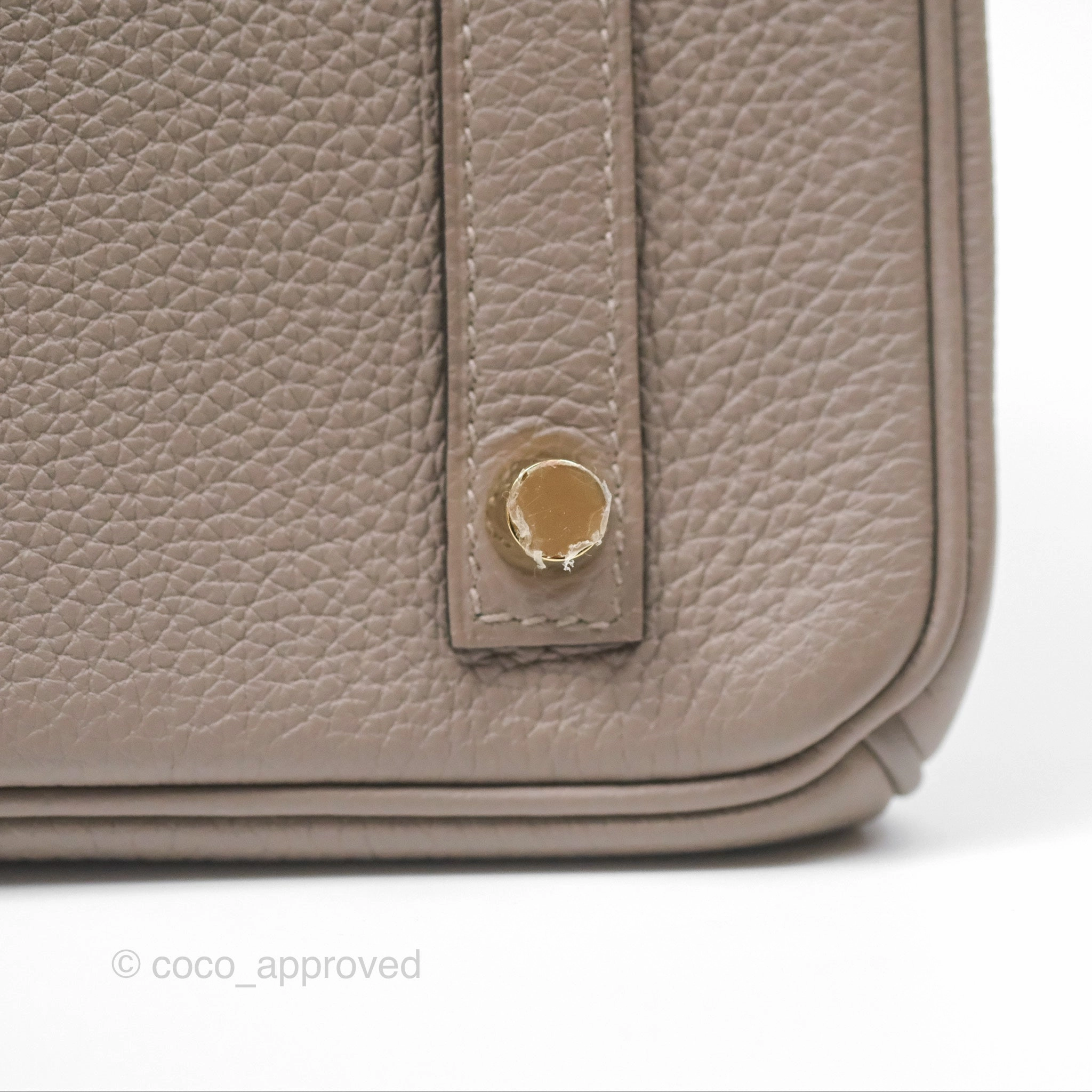 Herms Birkin 30 Retourne Gris Asphalt M8 Togo Gold Hardware