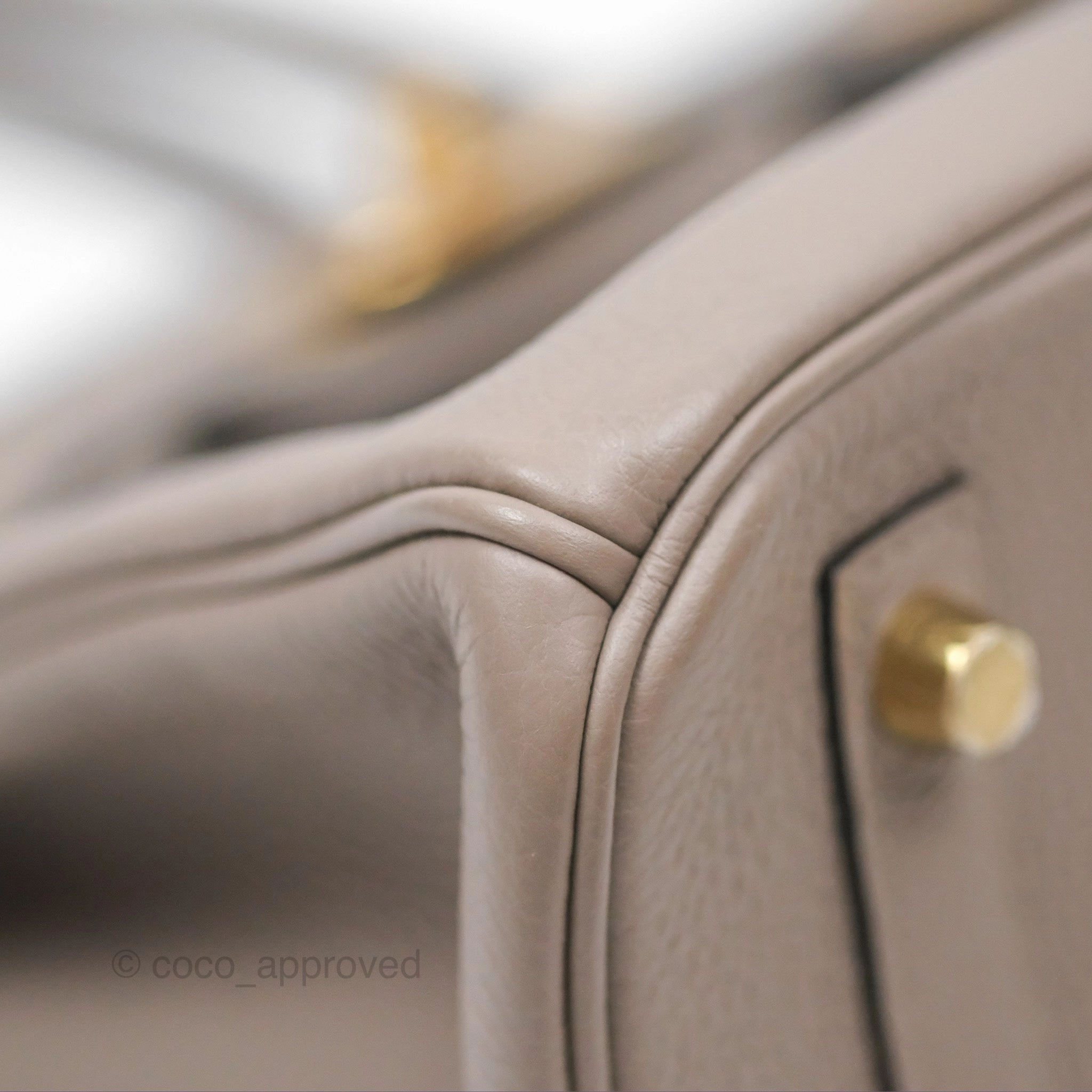 Herms Birkin 30 Retourne Gris Asphalt M8 Togo Gold Hardware