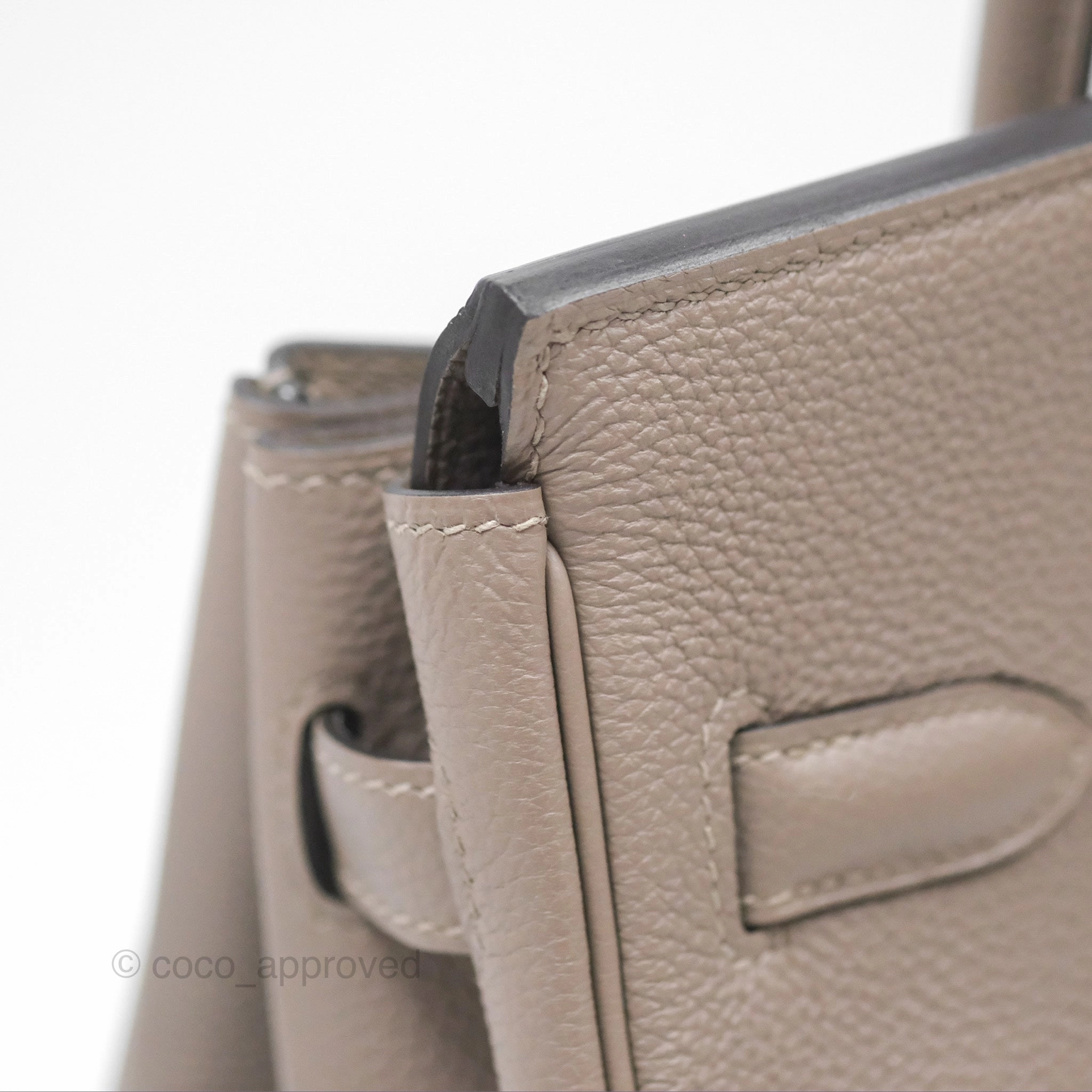 Herms Birkin 30 Retourne Gris Asphalt M8 Togo Gold Hardware
