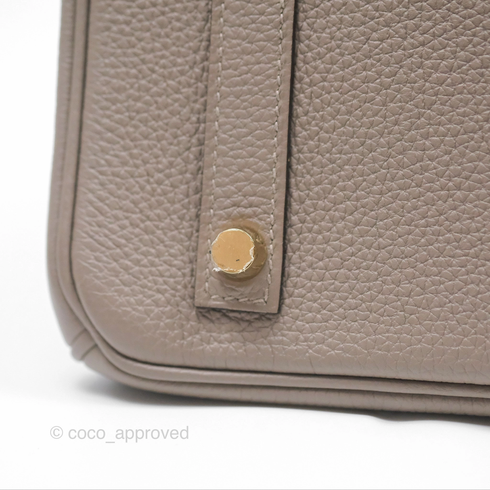 Herms Birkin 30 Retourne Gris Asphalt M8 Togo Gold Hardware