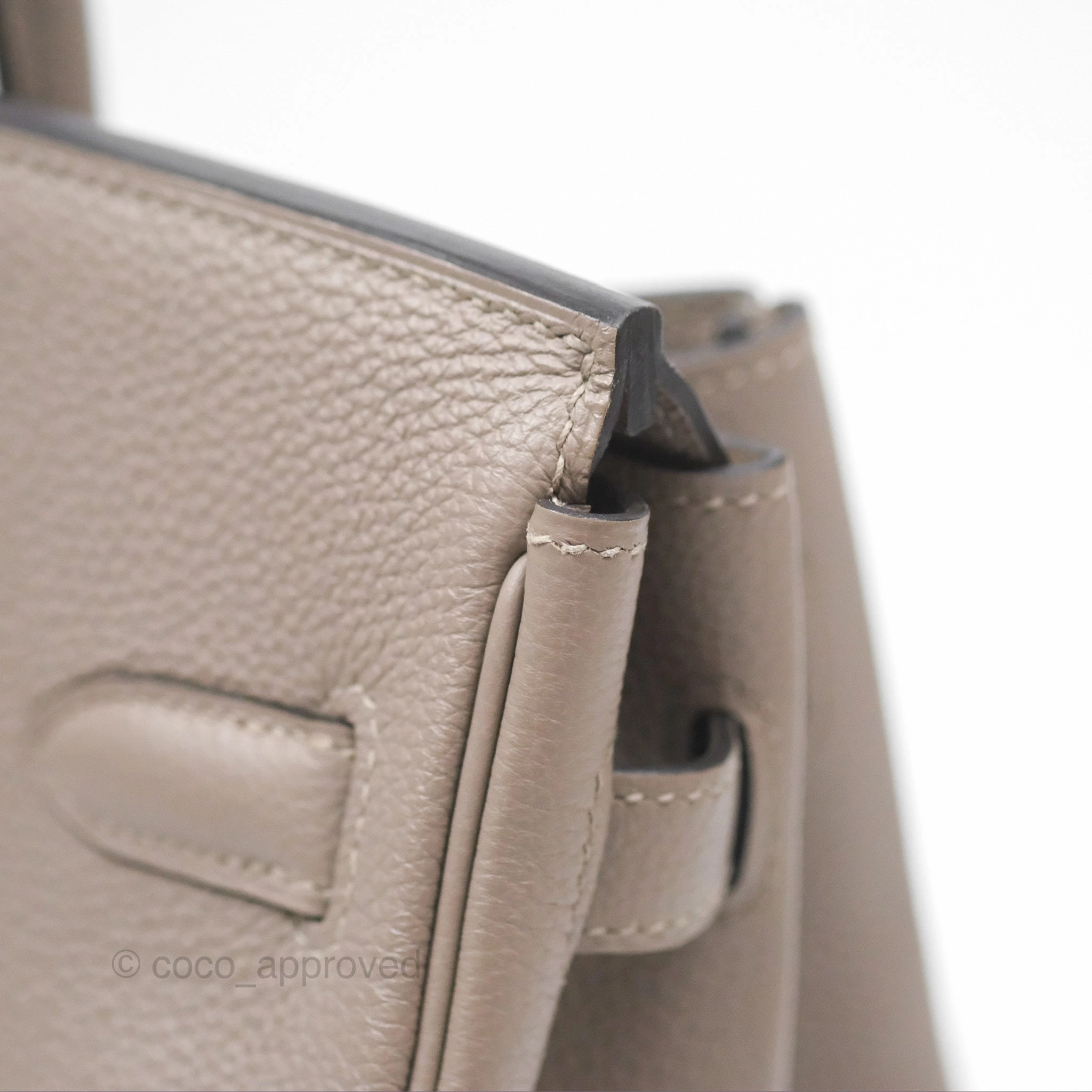 Herms Birkin 30 Retourne Gris Asphalt M8 Togo Gold Hardware