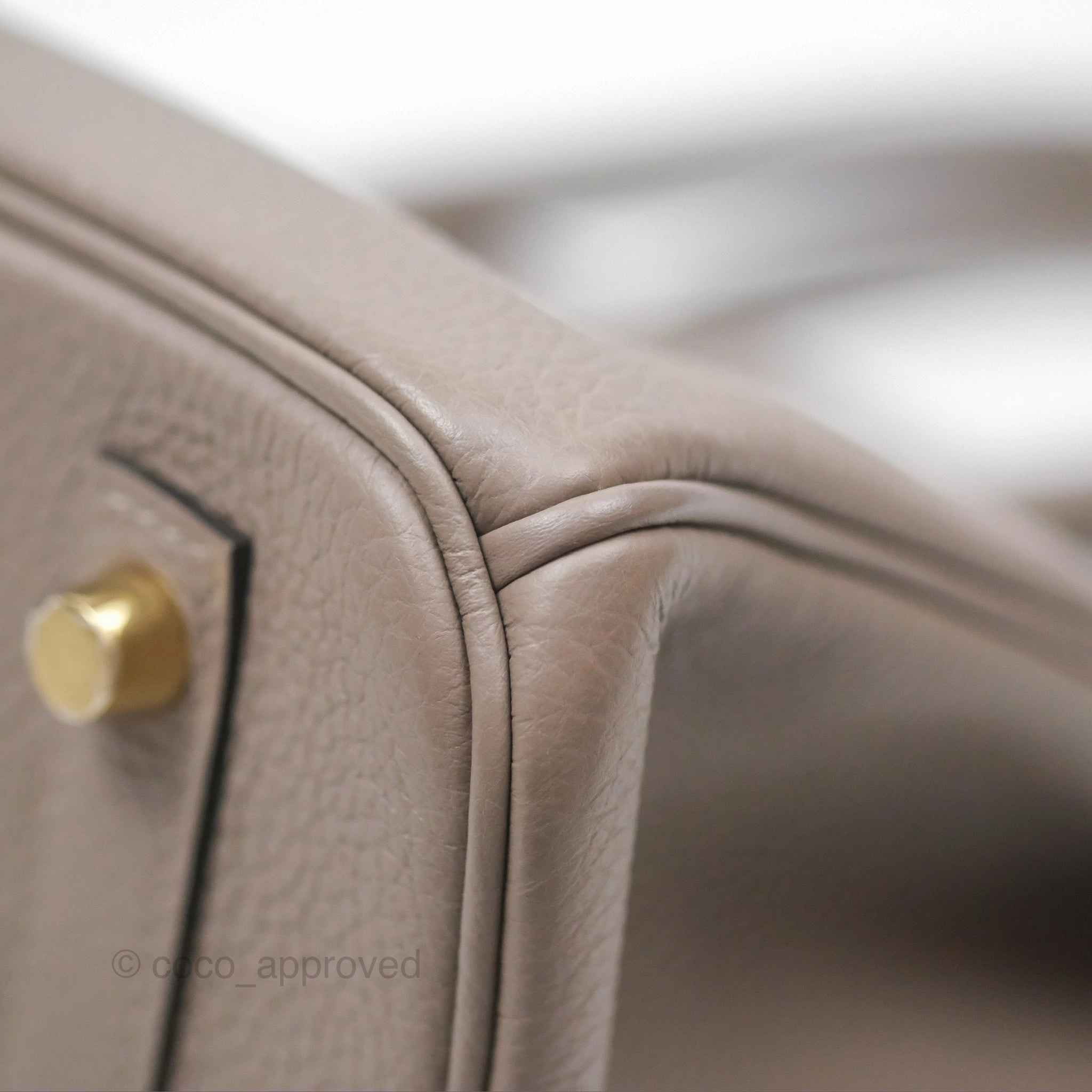 Herms Birkin 30 Retourne Gris Asphalt M8 Togo Gold Hardware