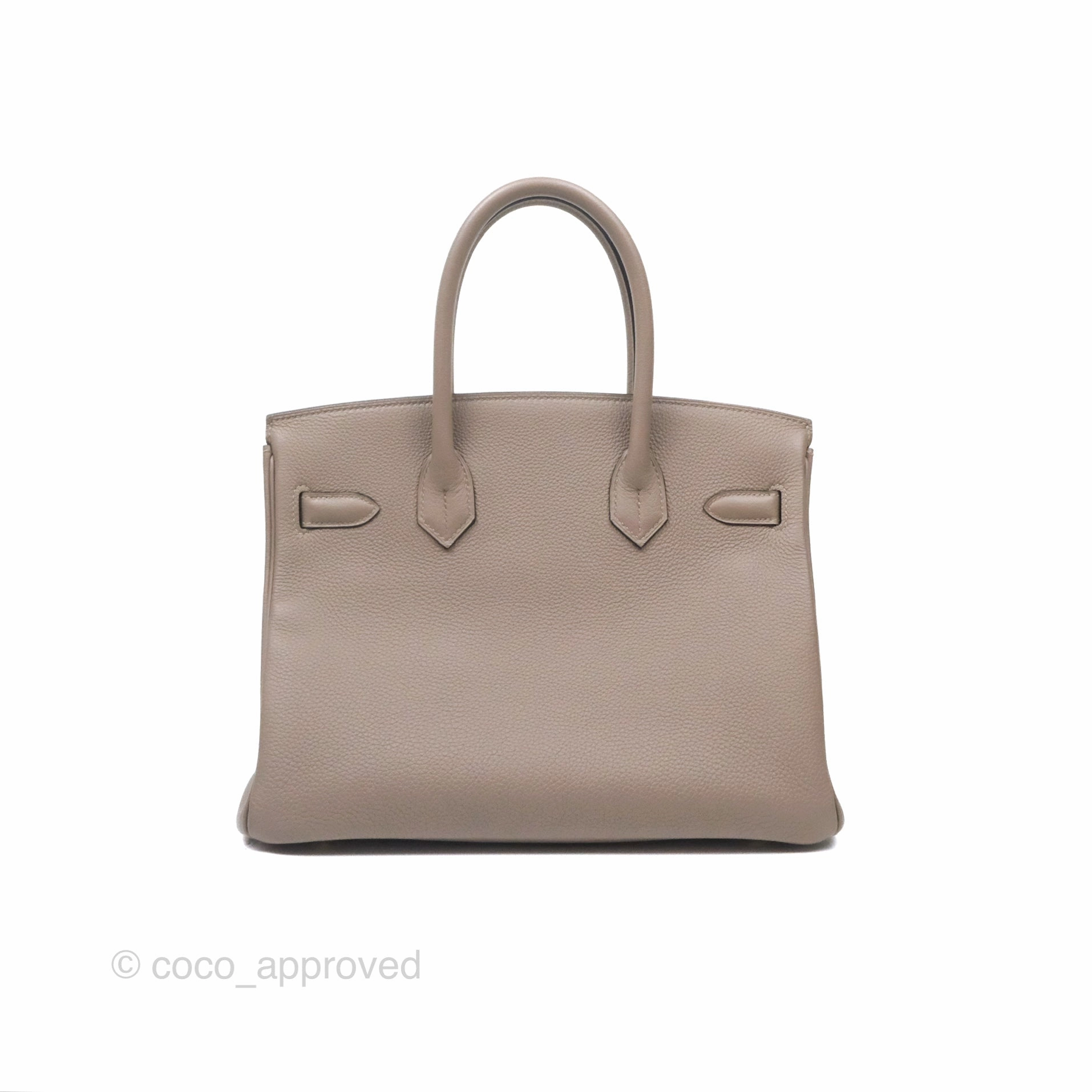 Herms Birkin 30 Retourne Gris Asphalt M8 Togo Gold Hardware