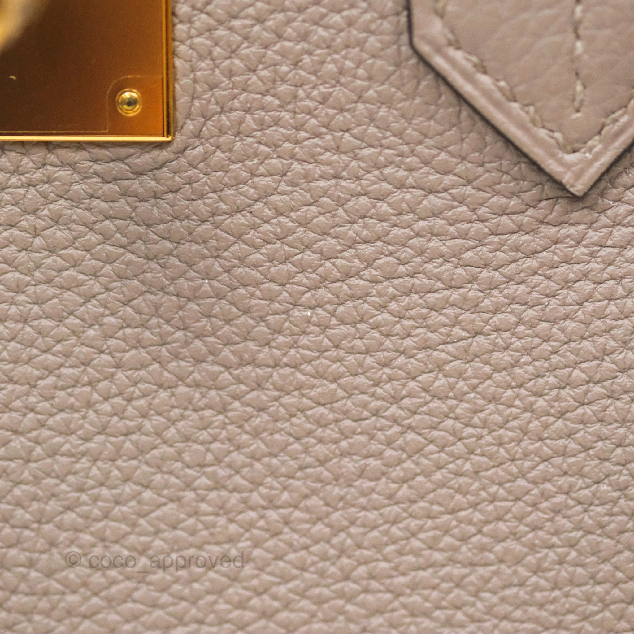 Herms Birkin 30 Retourne Gris Asphalt M8 Togo Gold Hardware