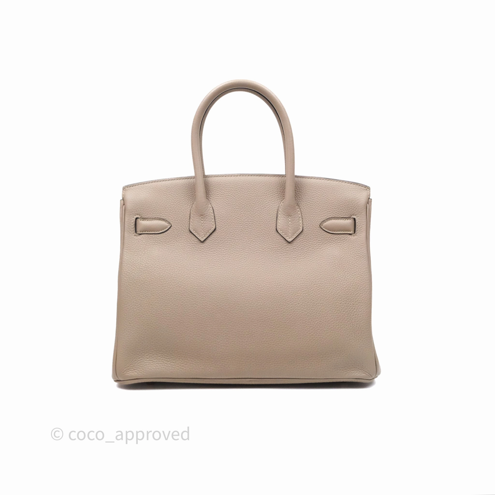 Herms Birkin 30 Retourne Gris Asphalte M8 Togo Rose Gold Hardware