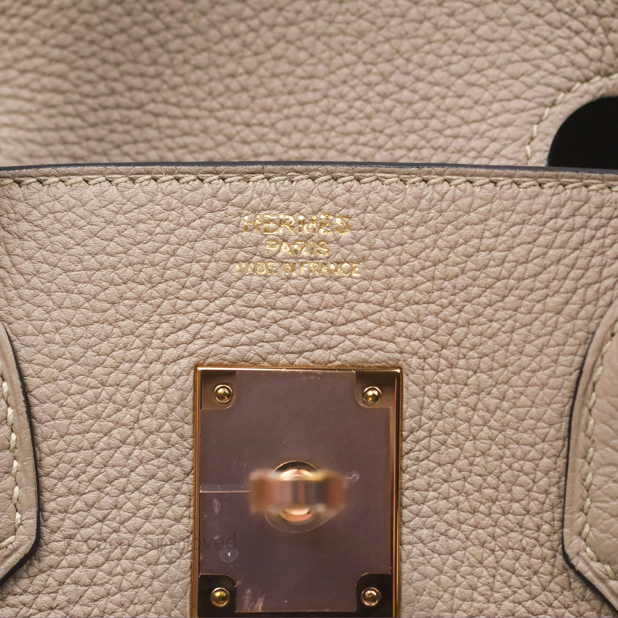 Herms Birkin 30 Retourne Gris Asphalte M8 Togo Rose Gold Hardware