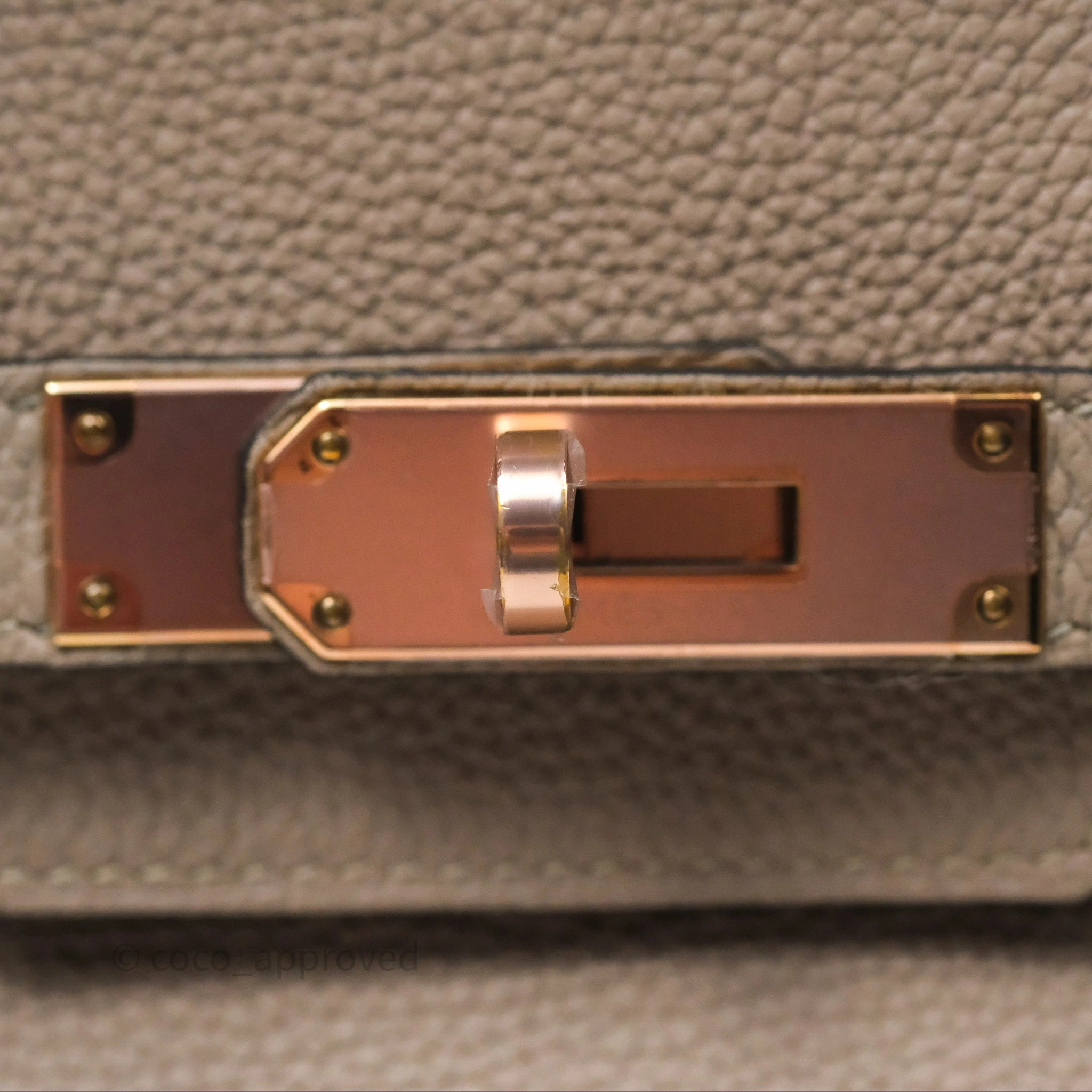 Herms Birkin 30 Retourne Gris Asphalte M8 Togo Rose Gold Hardware