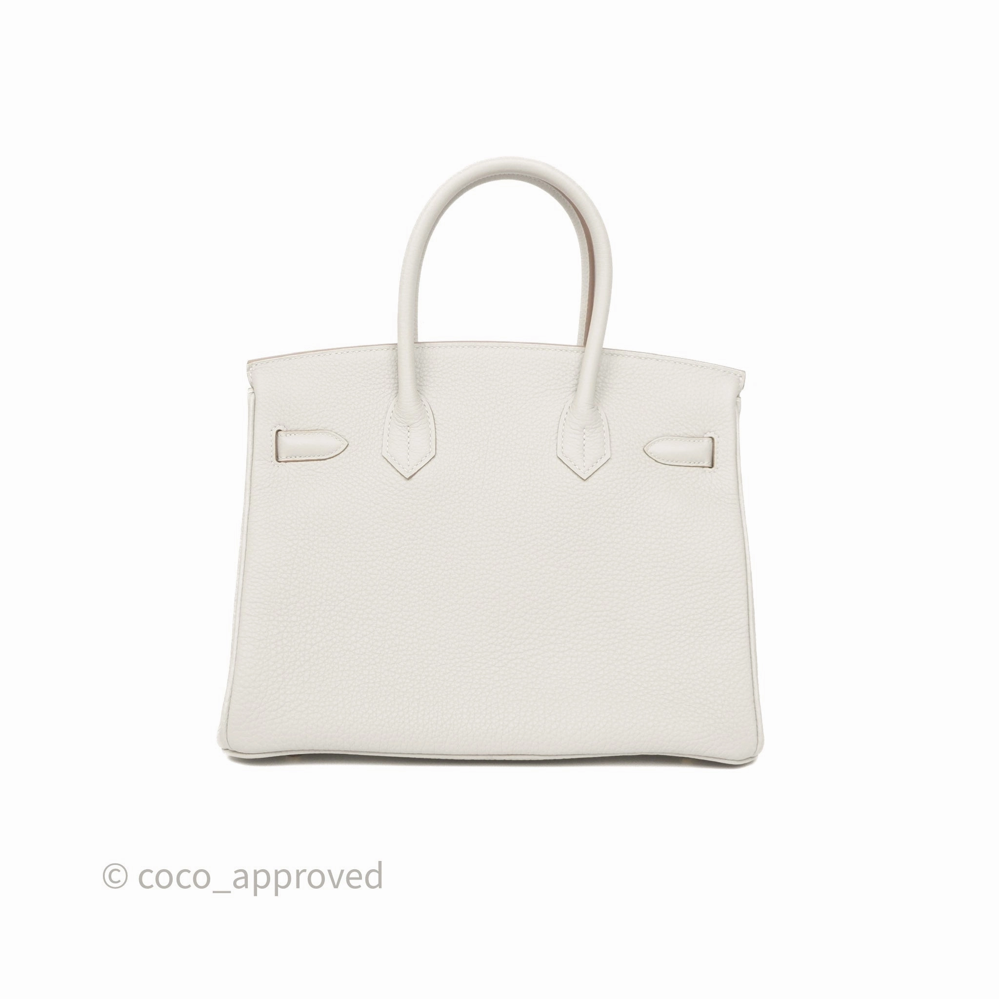 Herms Birkin 30 Retourne Gris Perle 80 Togo Gold Hardware