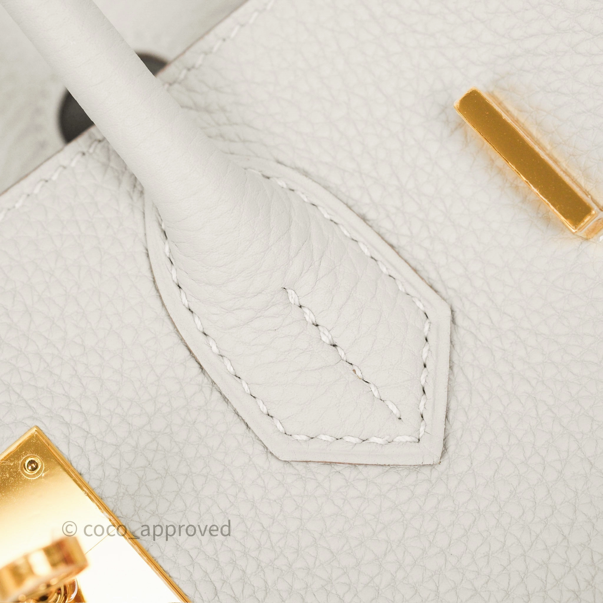 Herms Birkin 30 Retourne Gris Perle 80 Togo Gold Hardware