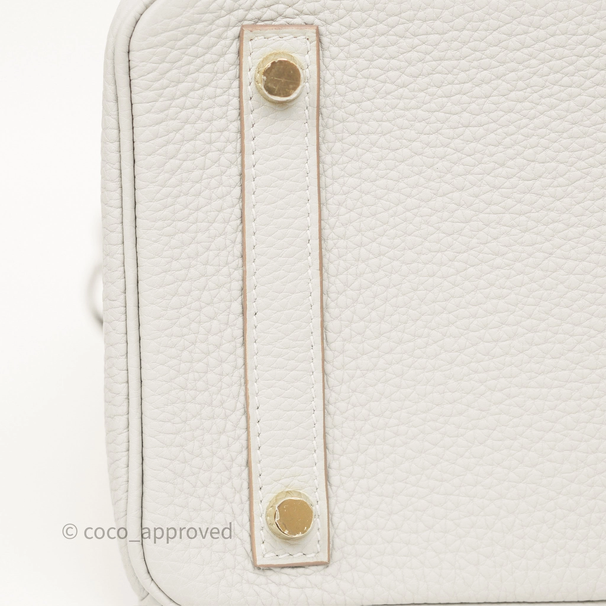 Herms Birkin 30 Retourne Gris Perle 80 Togo Gold Hardware
