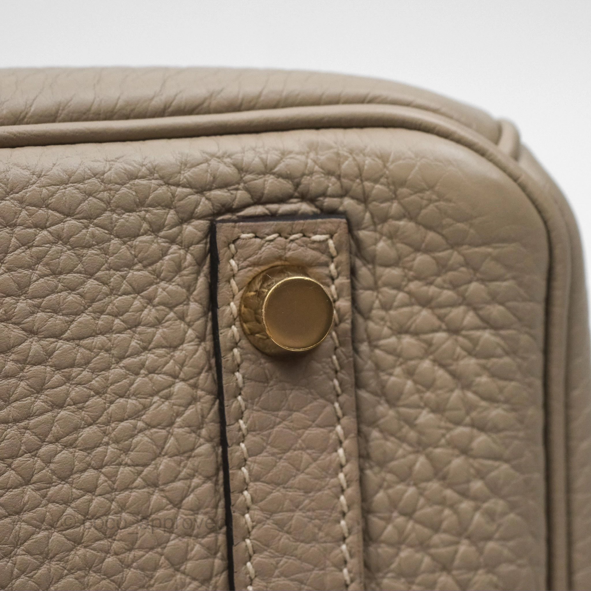 Herms Birkin 30 Retourne Gris Tourterelle Togo Gold Hardware
