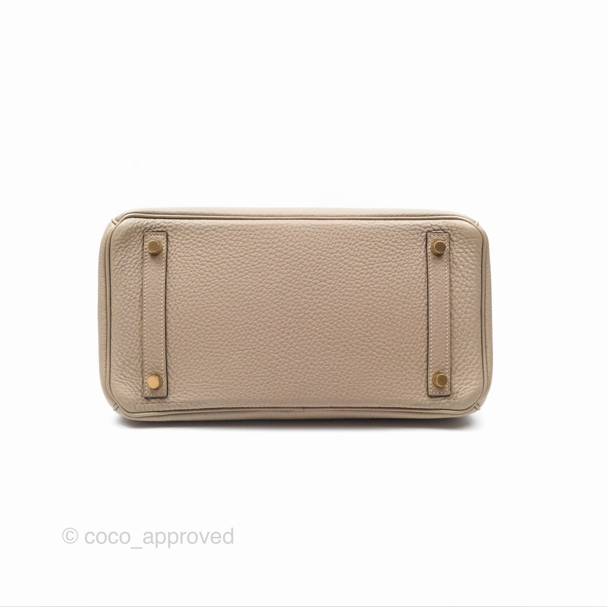 Herms Birkin 30 Retourne Gris Tourterelle Togo Gold Hardware