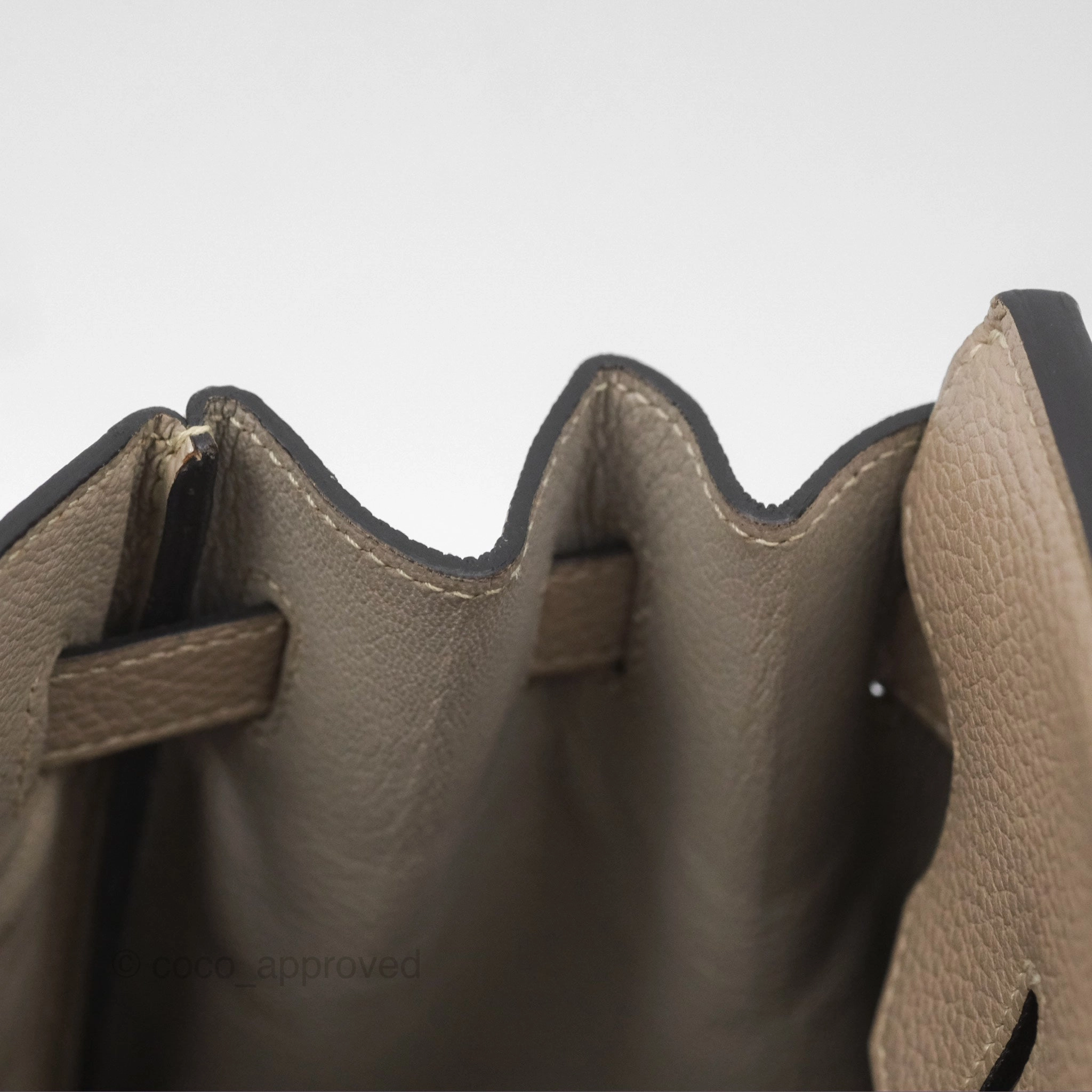 Herms Birkin 30 Retourne Gris Tourterelle Togo Gold Hardware