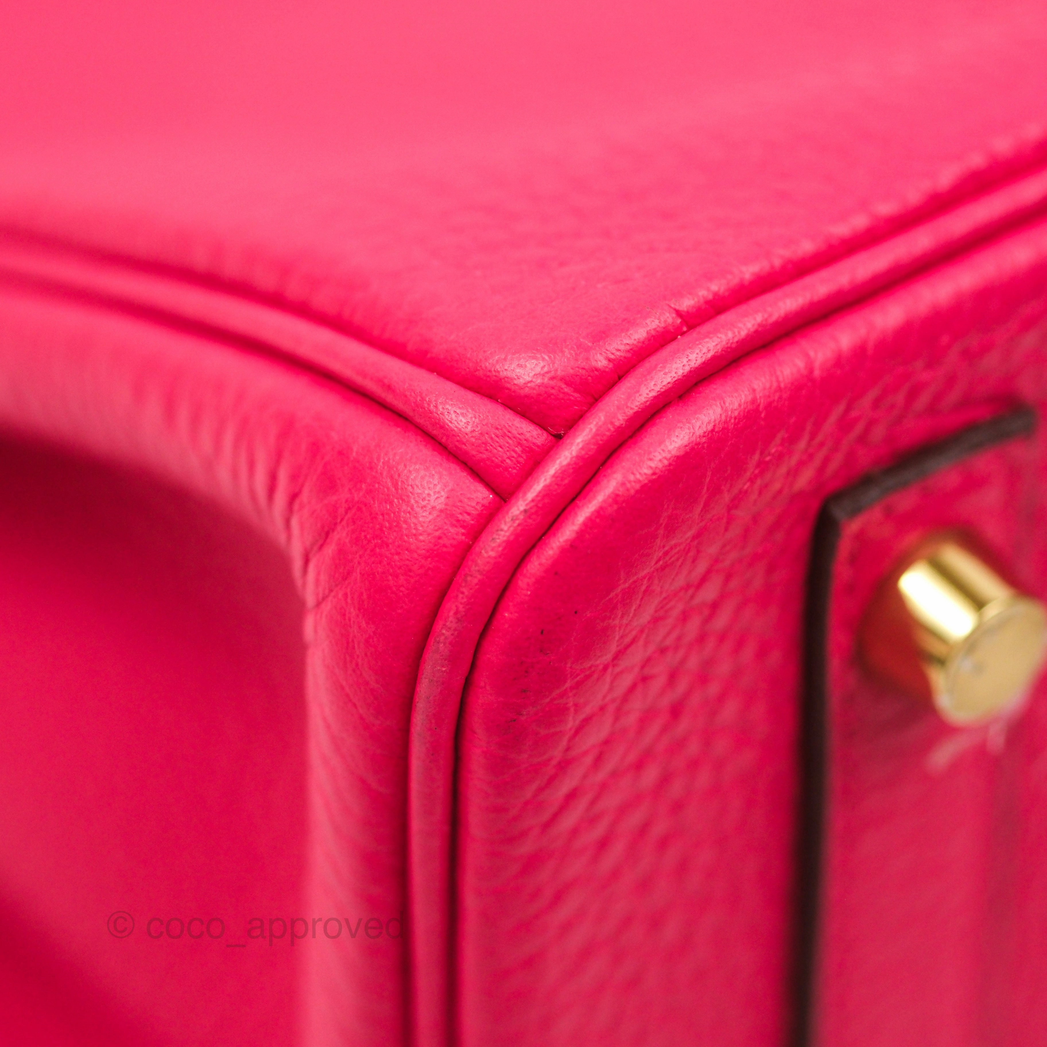 Herms Birkin 30 Retourne I6 Rose Extrme Clemence Gold Hardware
