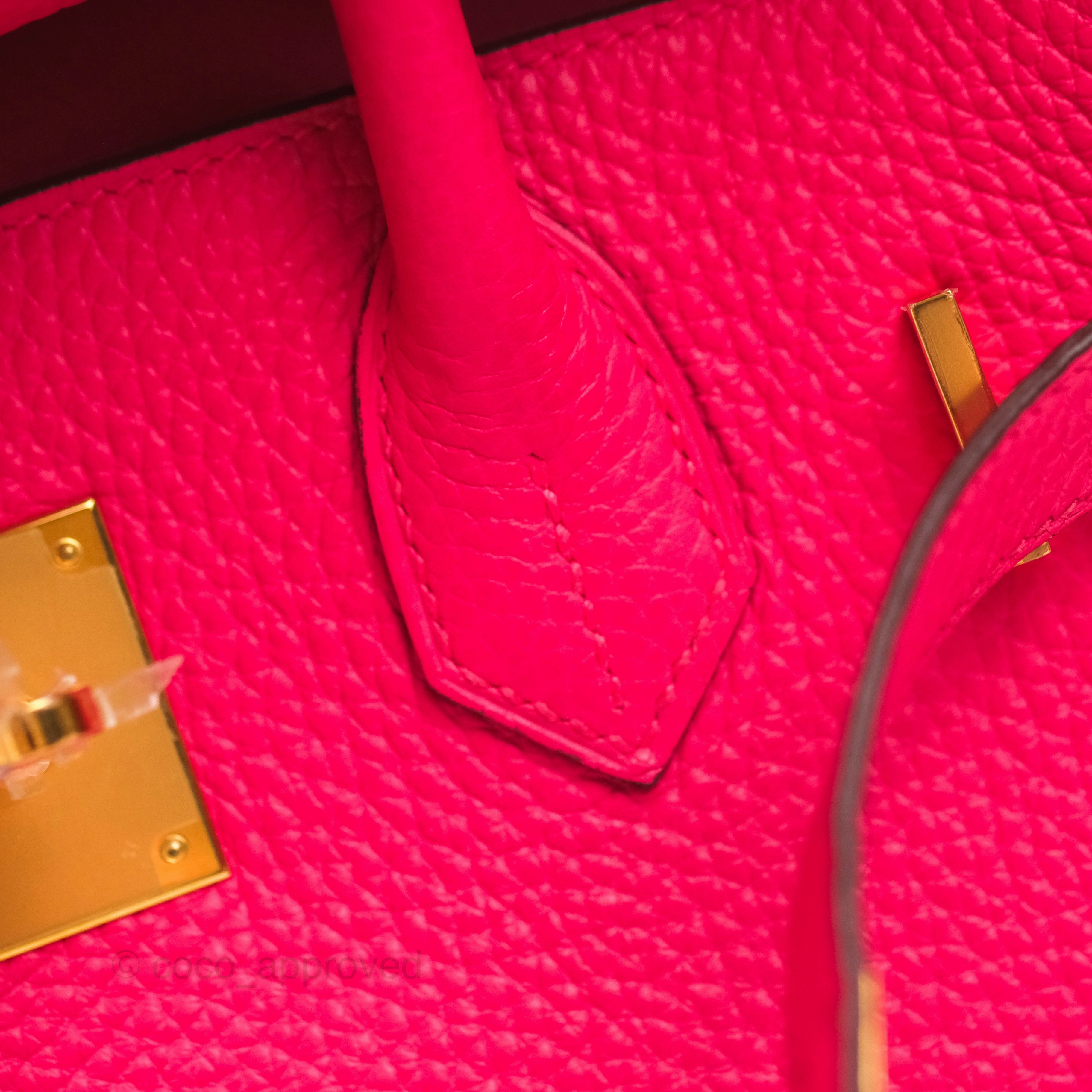 Herms Birkin 30 Retourne I6 Rose Extrme Clemence Gold Hardware