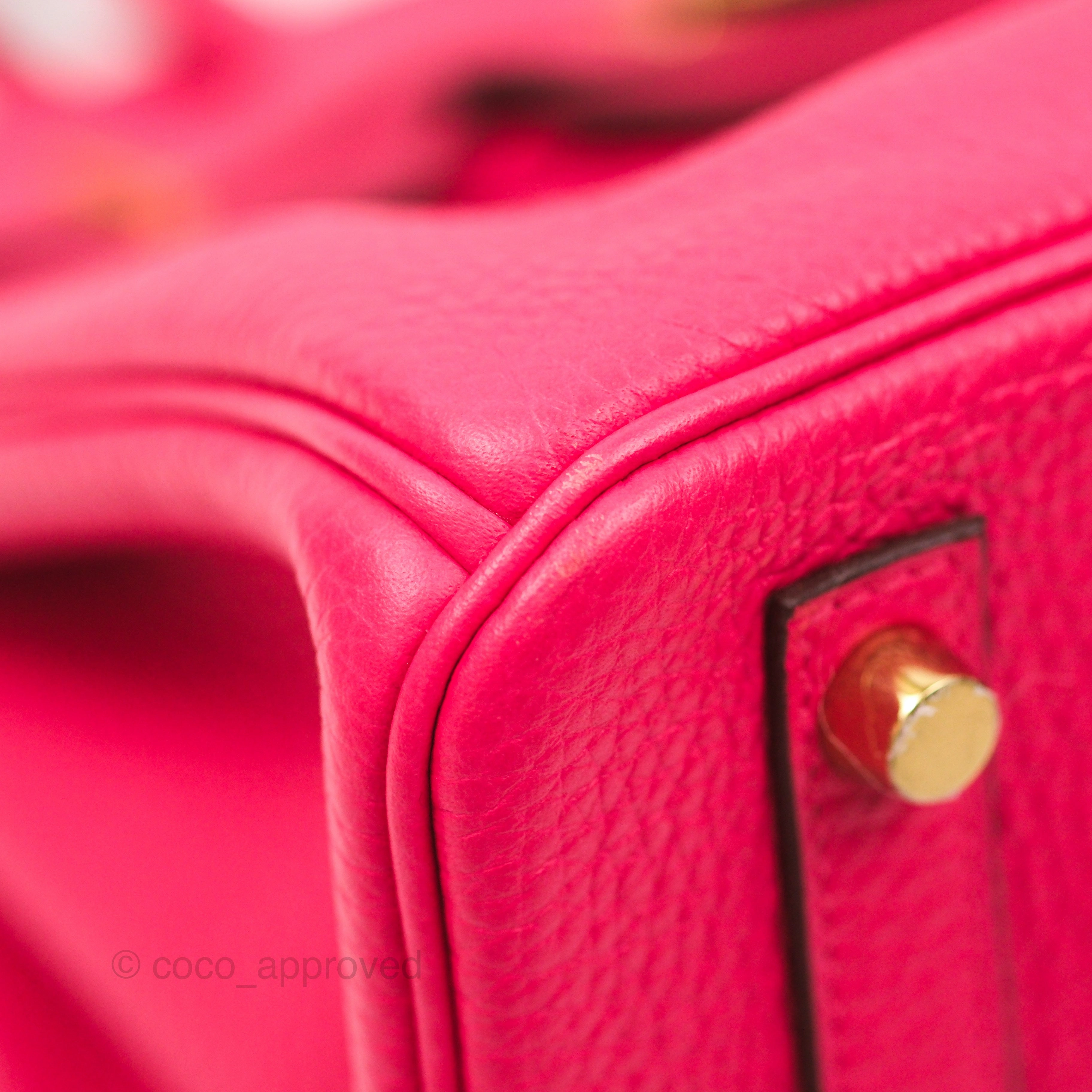 Herms Birkin 30 Retourne I6 Rose Extrme Clemence Gold Hardware
