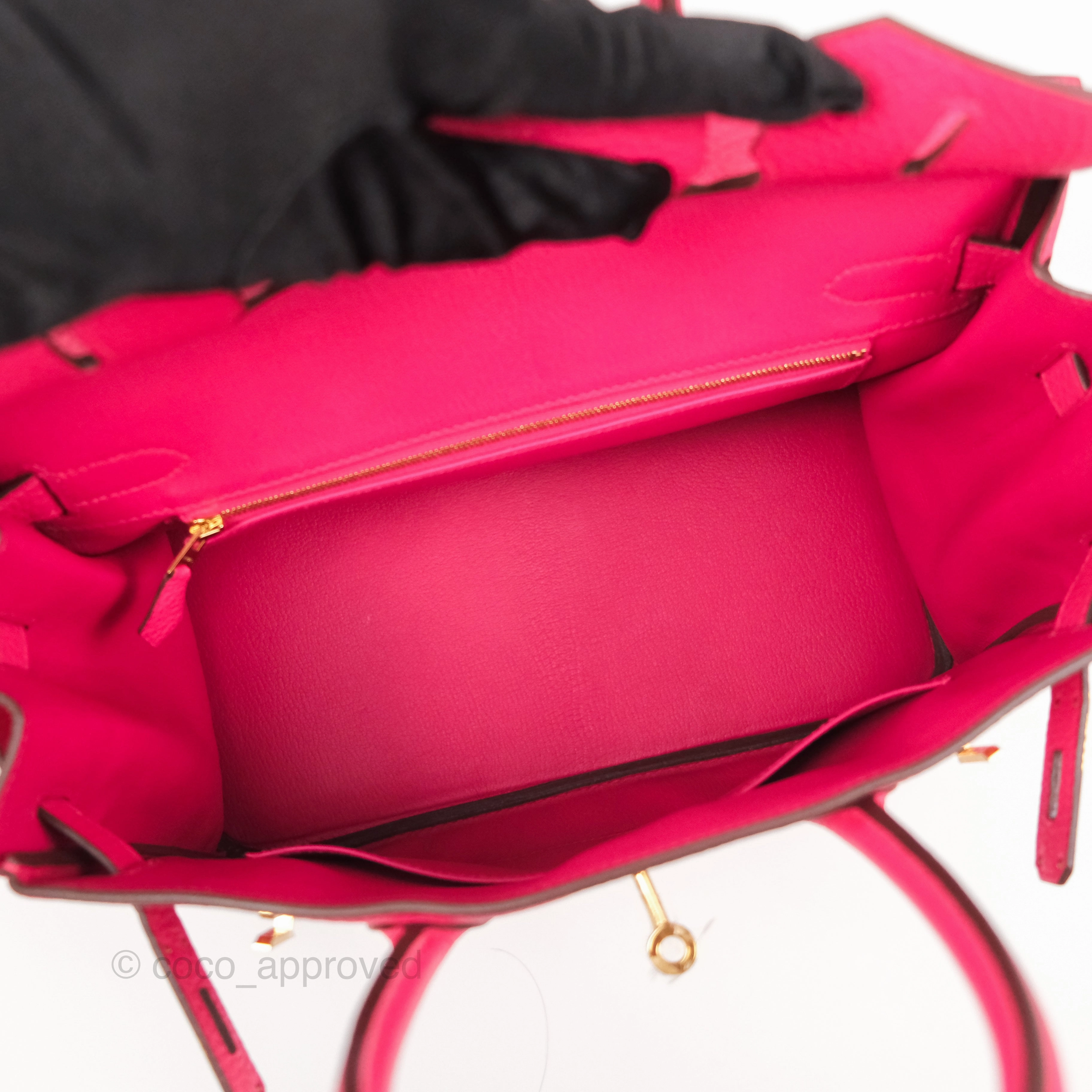 Herms Birkin 30 Retourne I6 Rose Extrme Clemence Gold Hardware