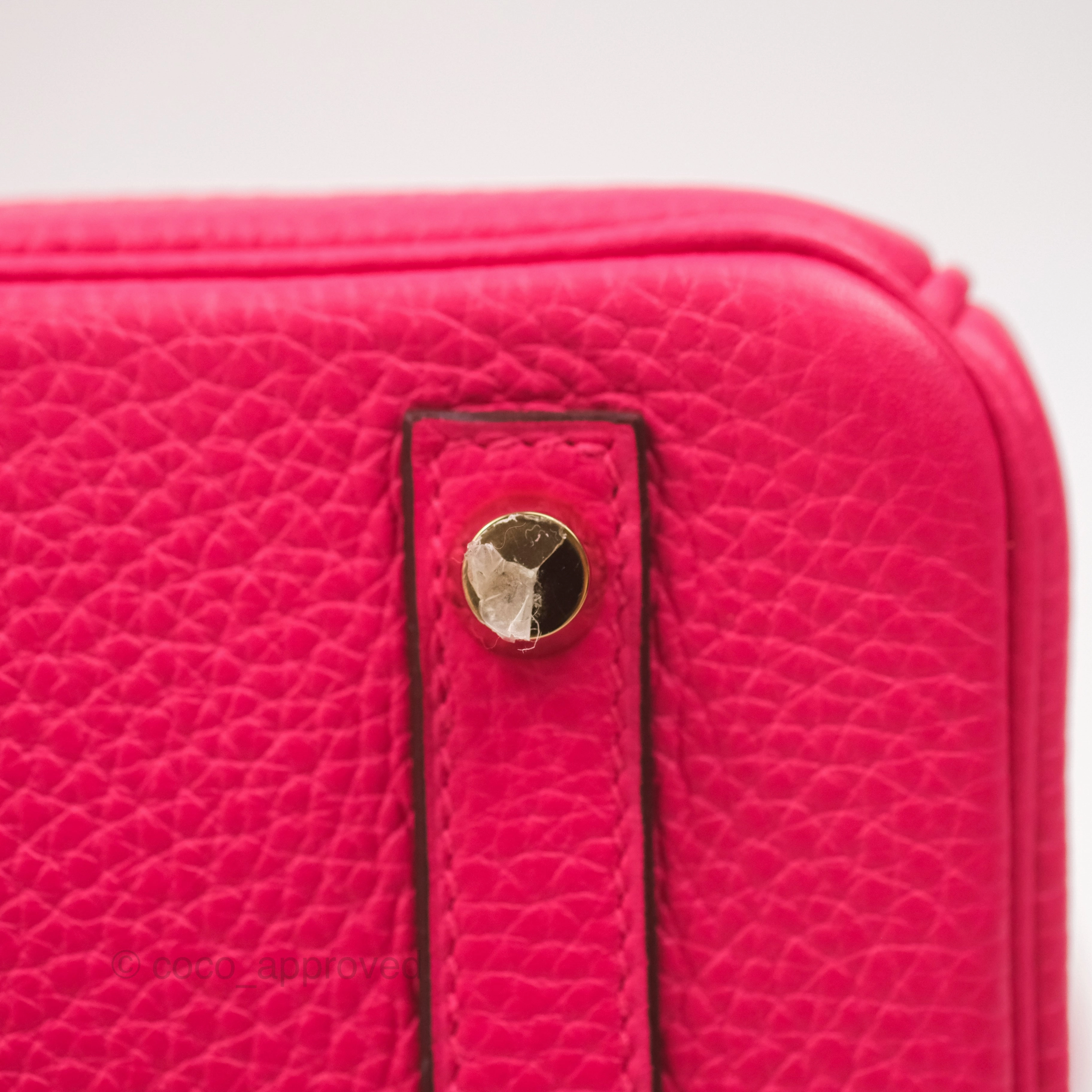 Herms Birkin 30 Retourne I6 Rose Extrme Clemence Gold Hardware