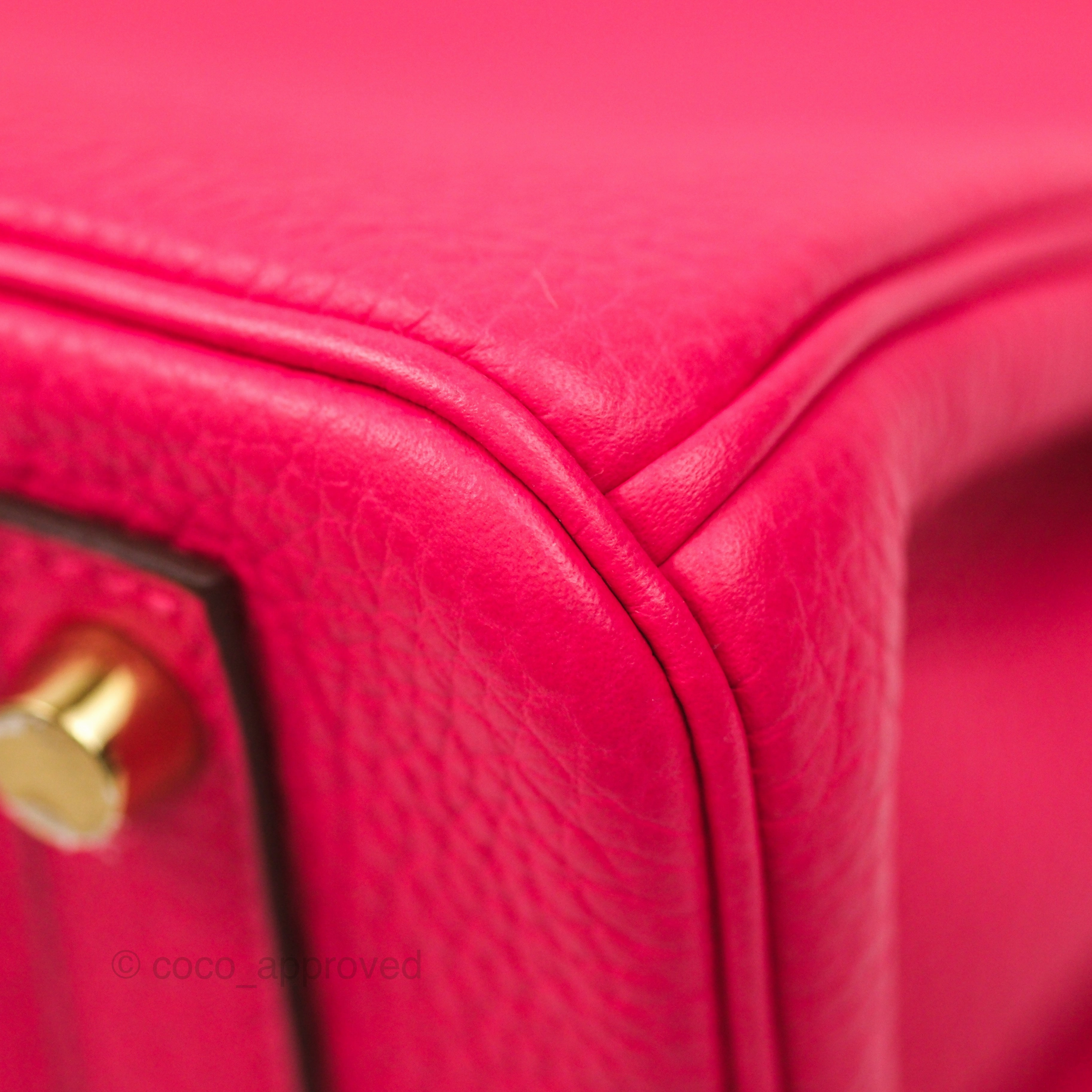 Herms Birkin 30 Retourne I6 Rose Extrme Clemence Gold Hardware