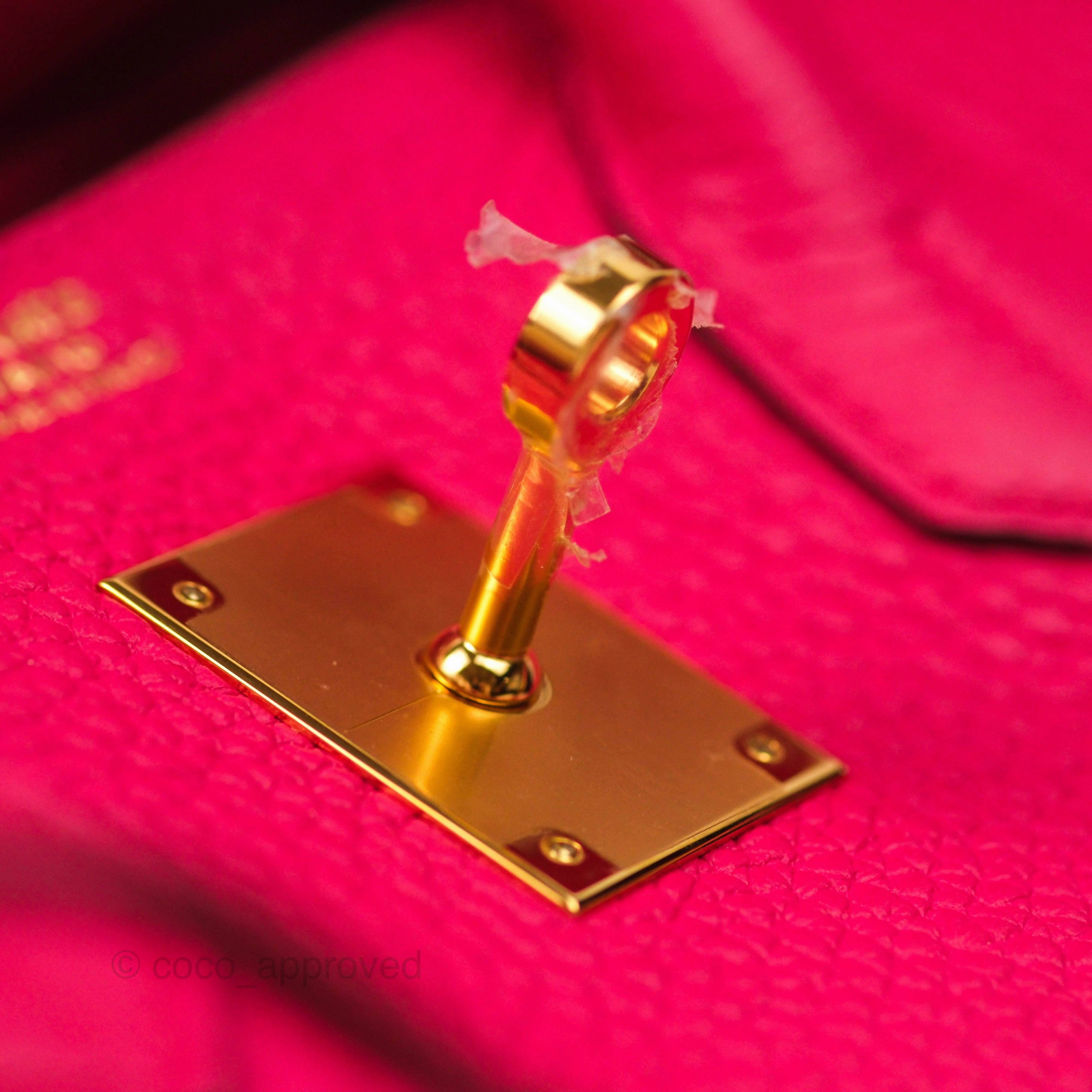 Herms Birkin 30 Retourne I6 Rose Extrme Clemence Gold Hardware