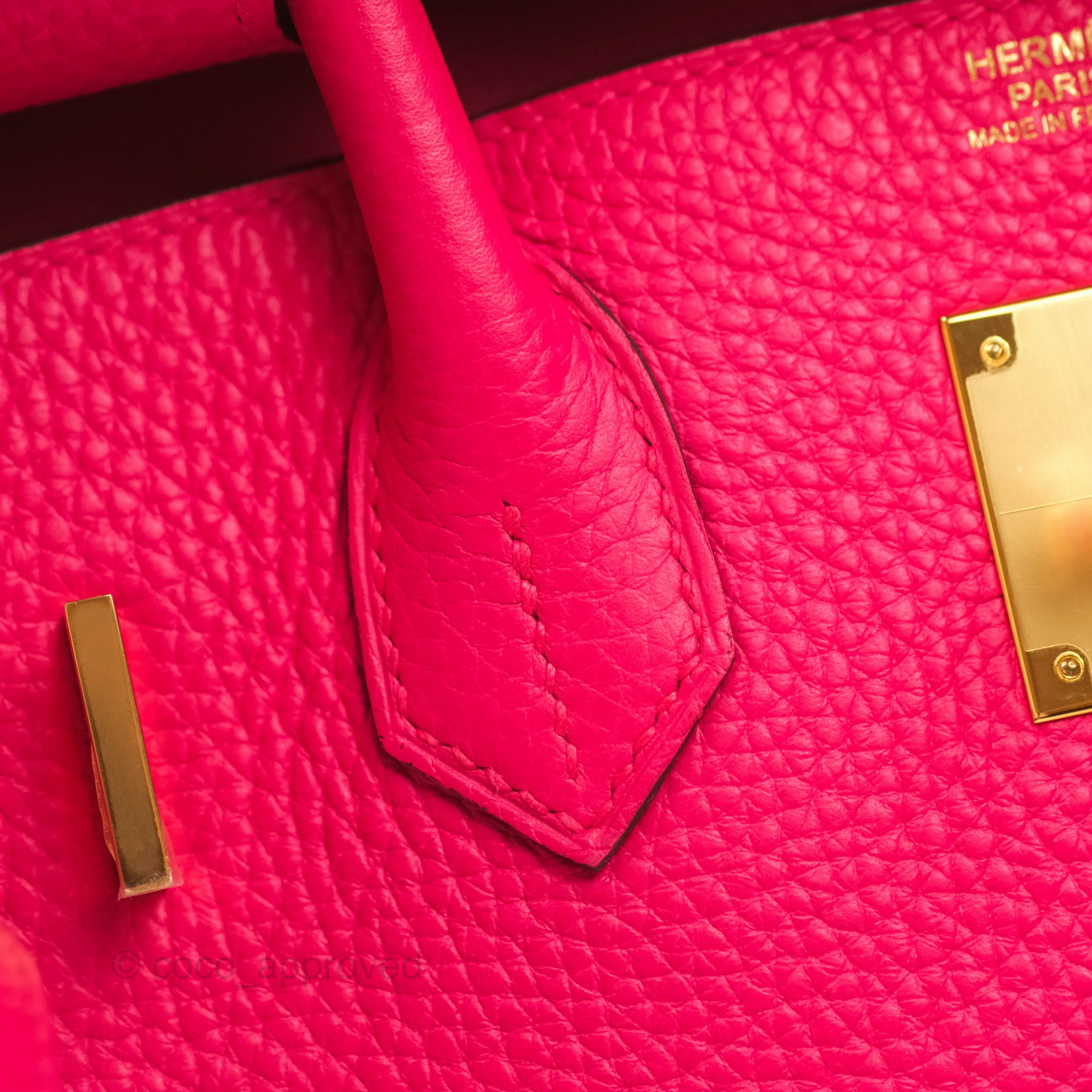Herms Birkin 30 Retourne I6 Rose Extrme Clemence Gold Hardware