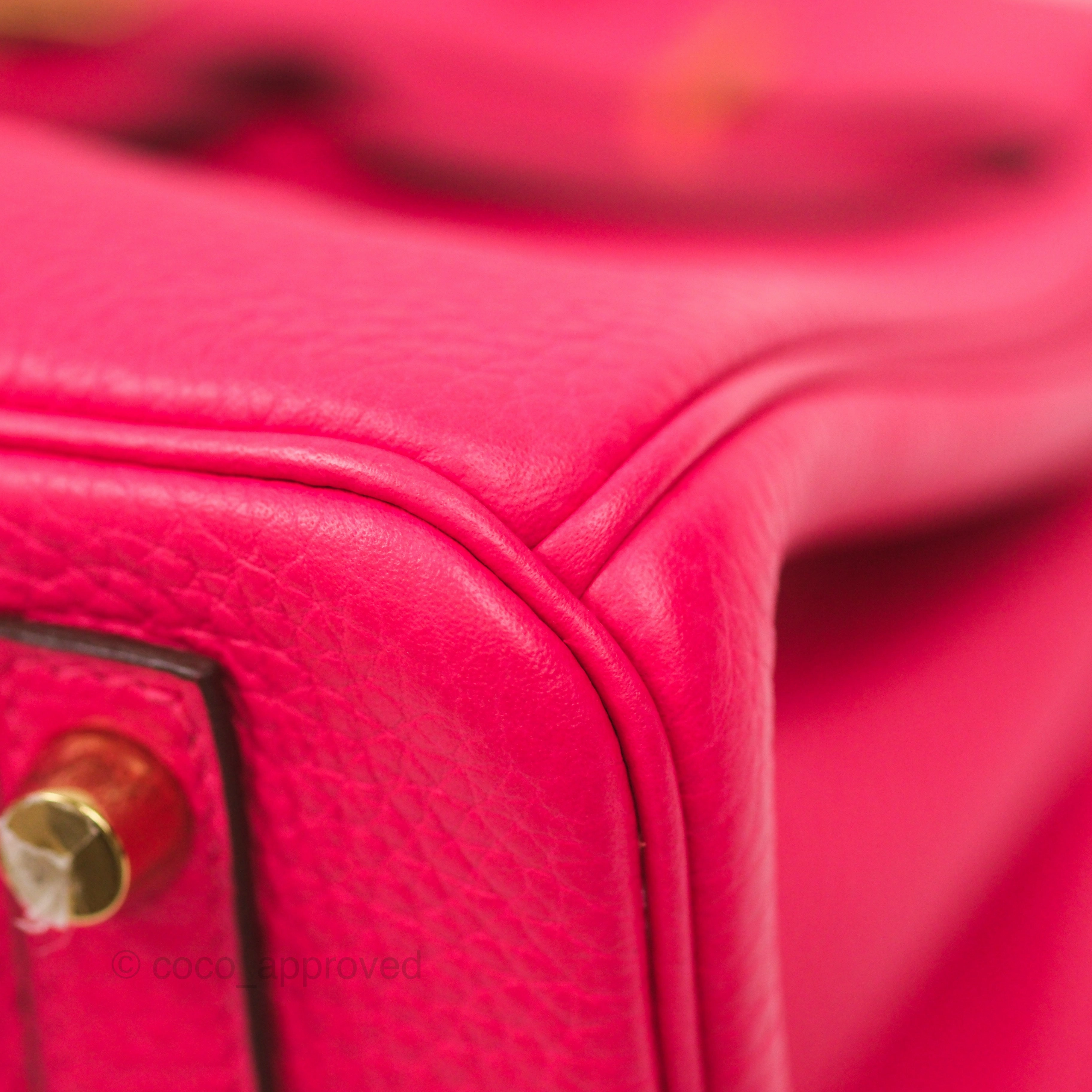Herms Birkin 30 Retourne I6 Rose Extrme Clemence Gold Hardware