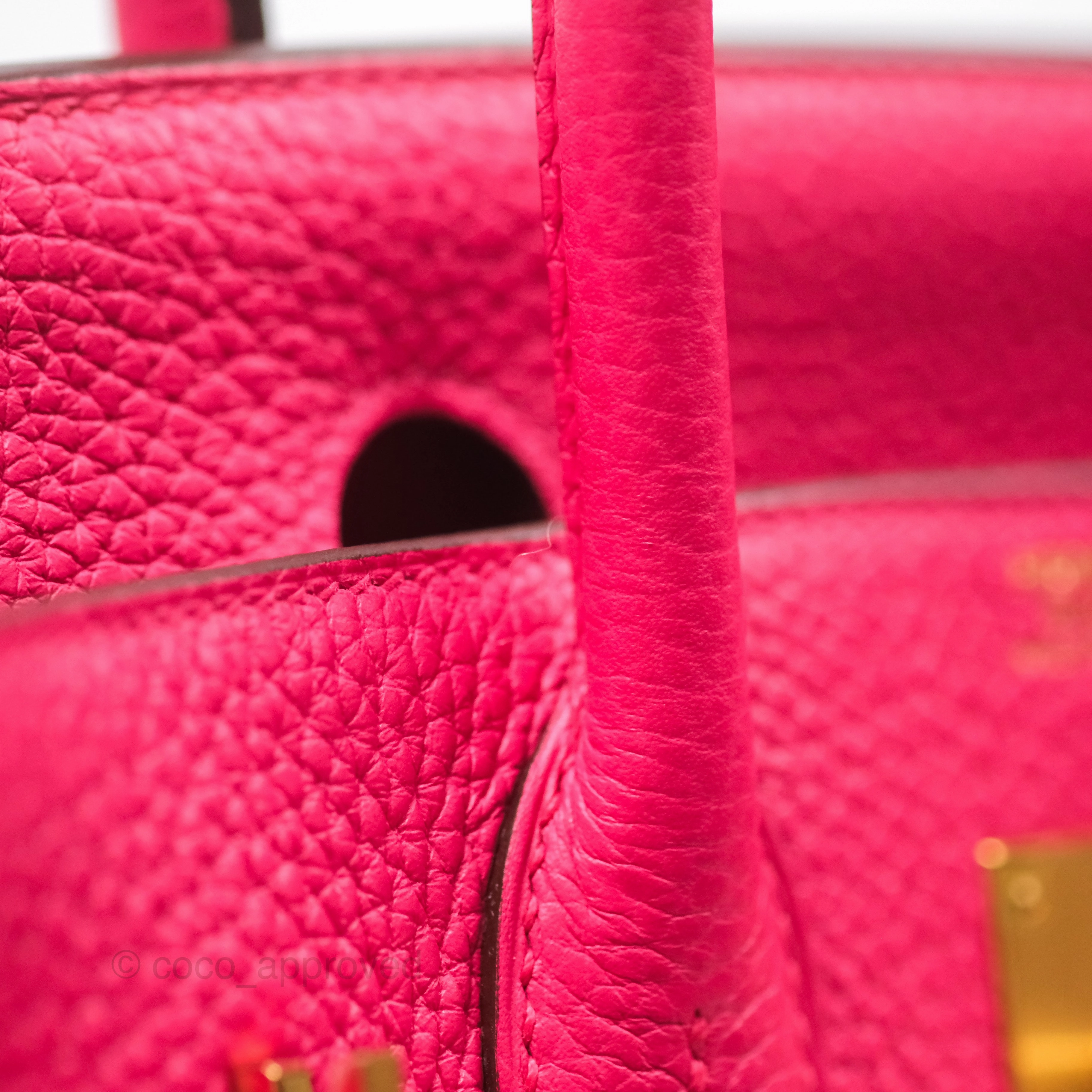 Herms Birkin 30 Retourne I6 Rose Extrme Clemence Gold Hardware