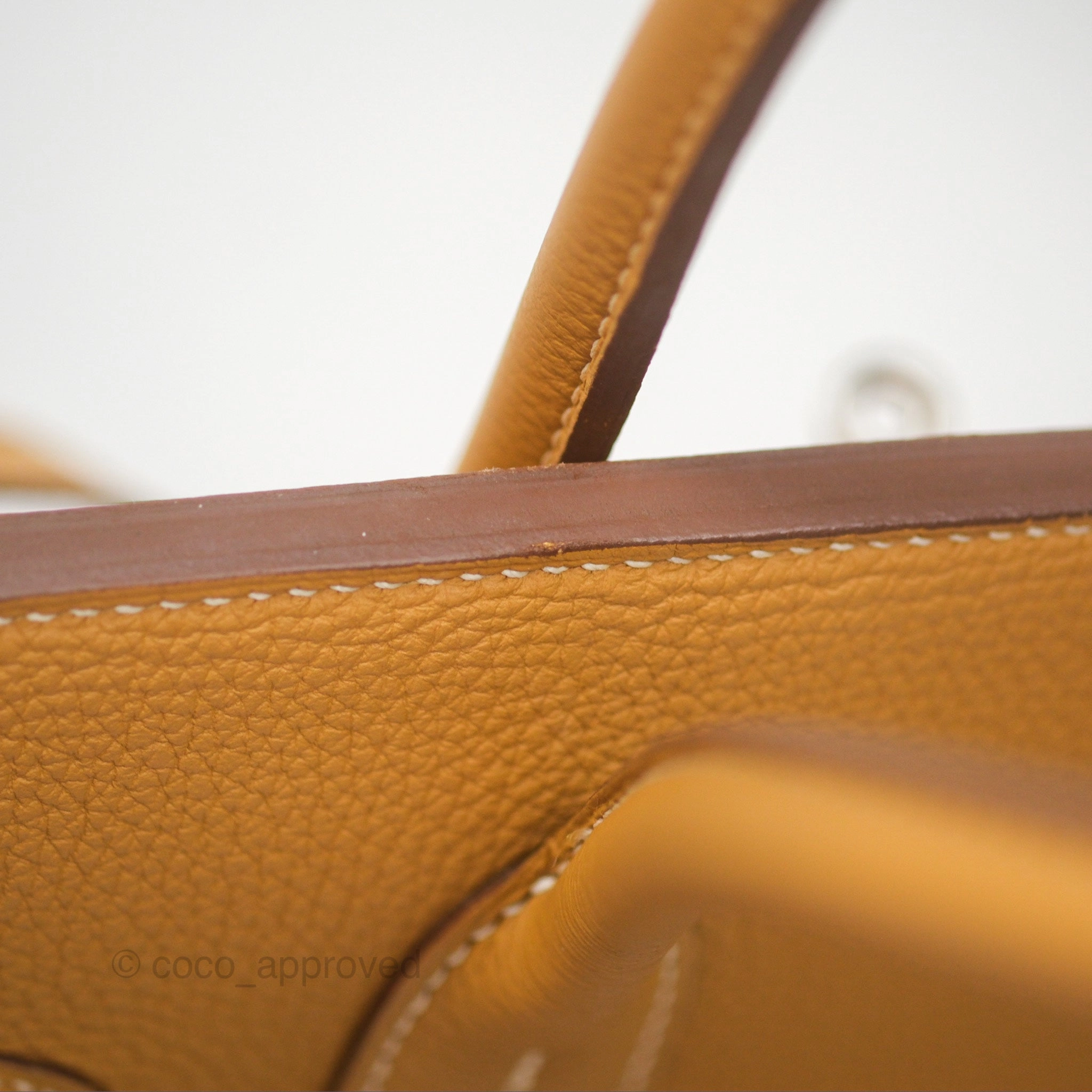 Herms Birkin 30 Retourne Nature Sable 21 Togo Palladium Hardware
