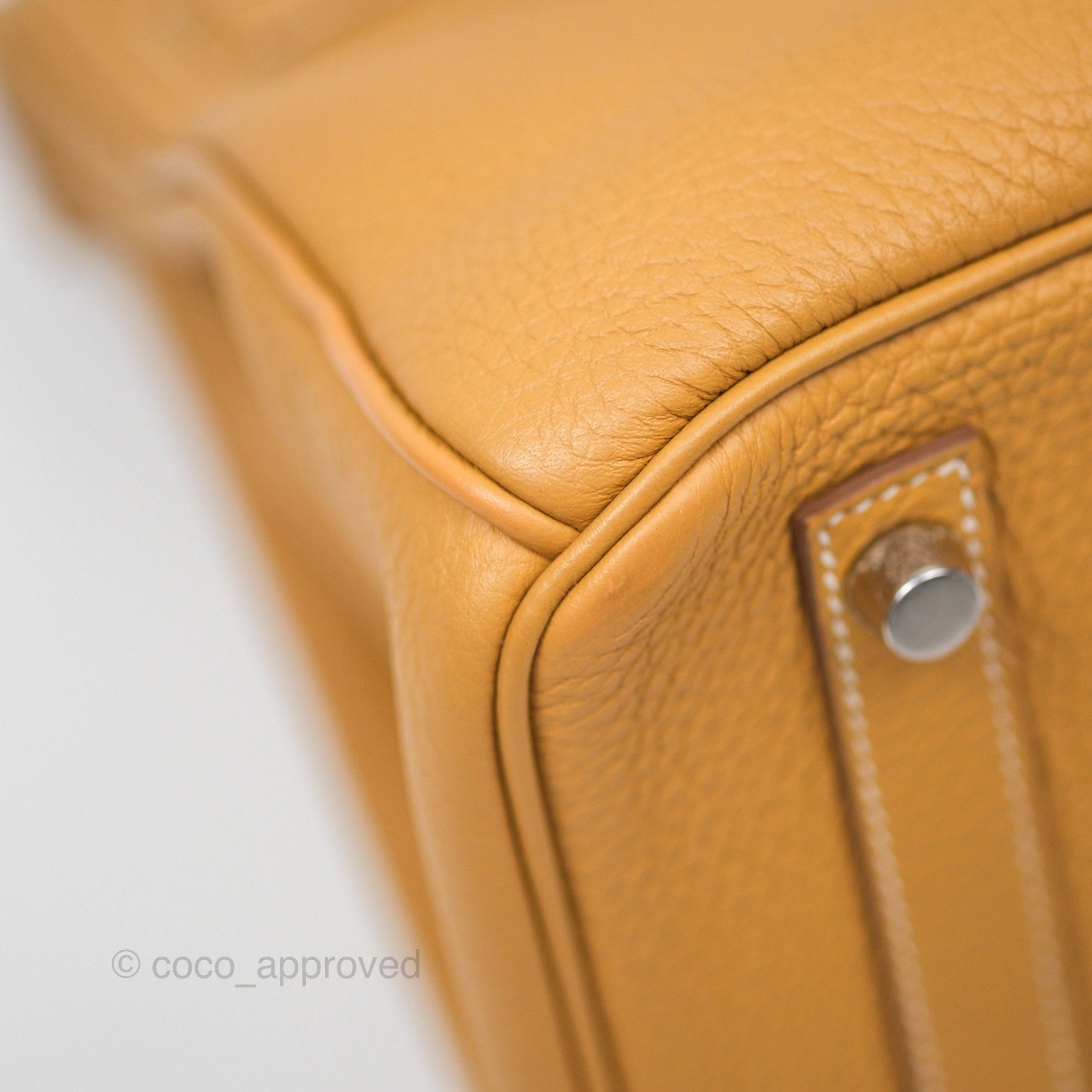 Herms Birkin 30 Retourne Nature Sable 21 Togo Palladium Hardware