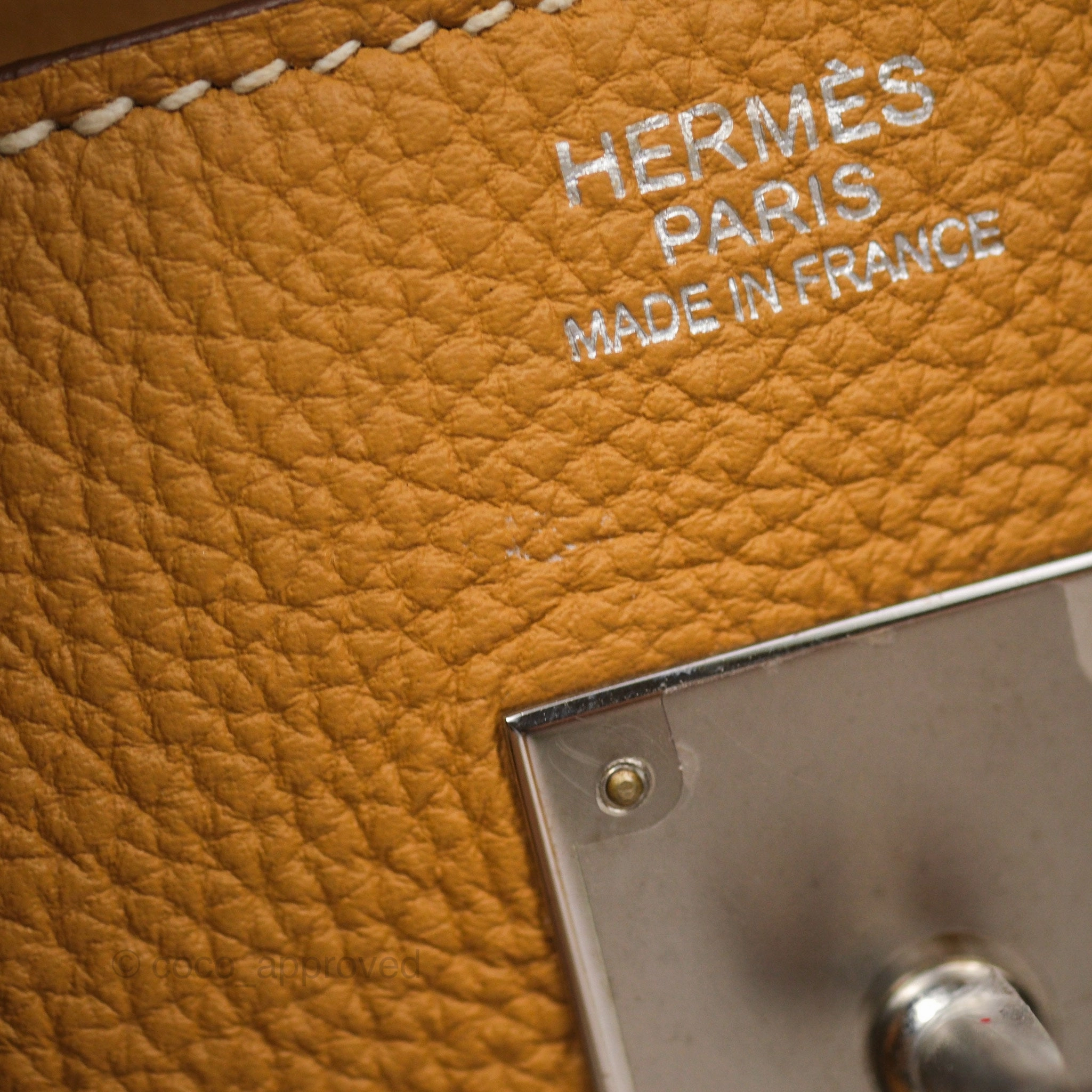 Herms Birkin 30 Retourne Nature Sable 21 Togo Palladium Hardware
